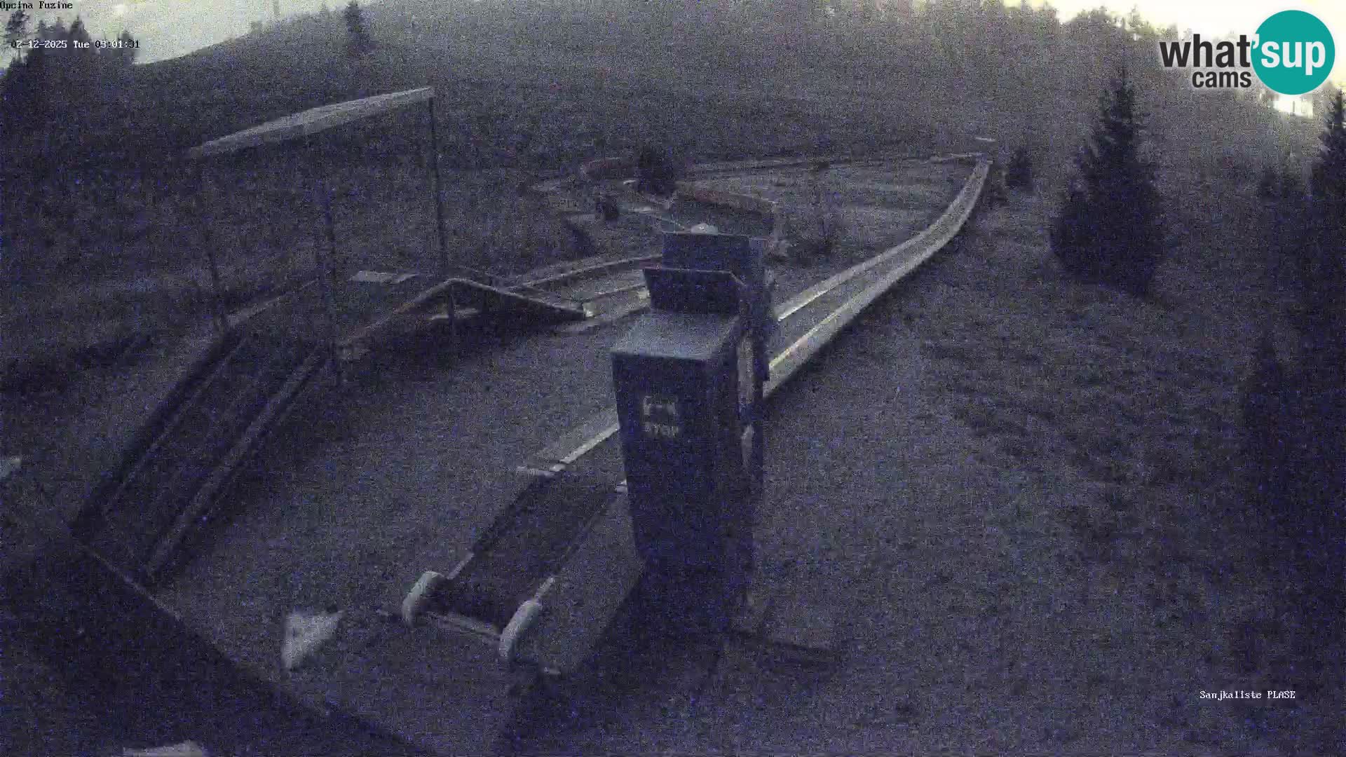 Spletna kamera v živo Sankališče Fužine – Hrvaška