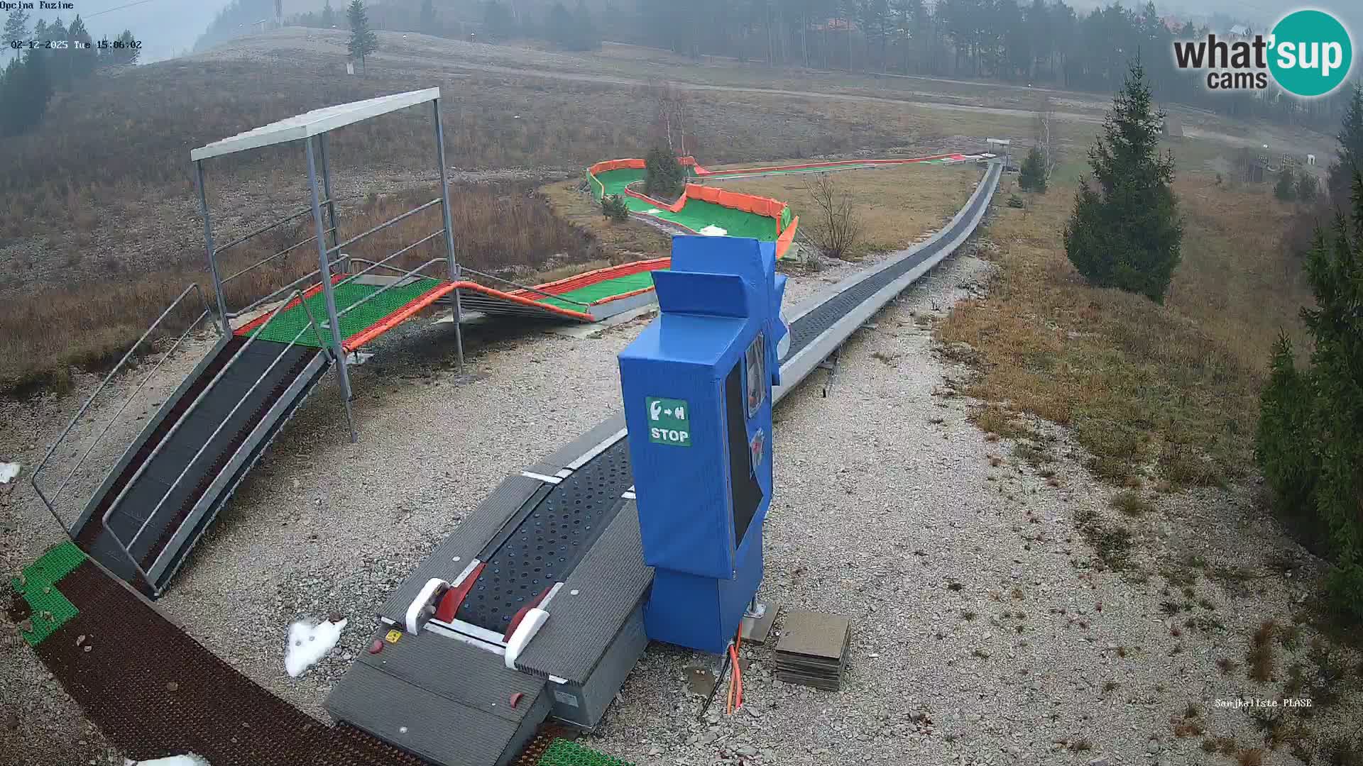 Live webcam Fužine toboggan run – Croatia
