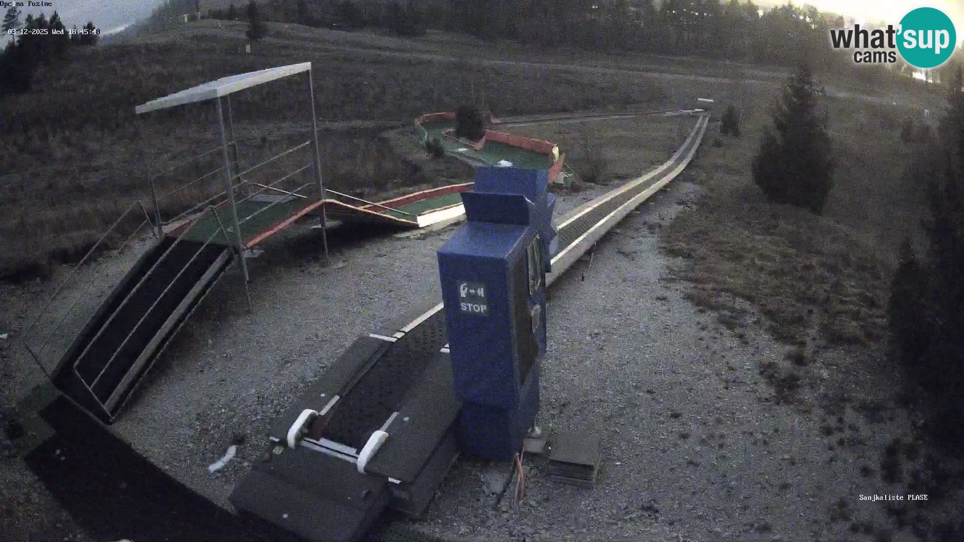 Webcam en vivo Pista de trineo Fužine – Croacia