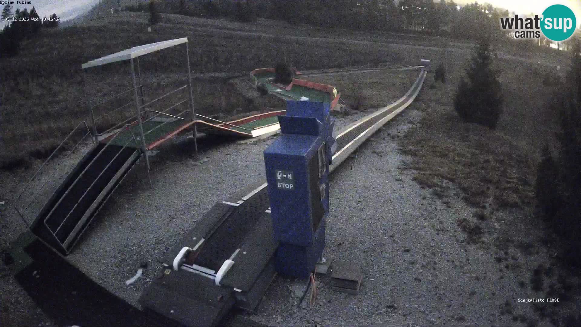 Webcam en vivo Pista de trineo Fužine – Croacia
