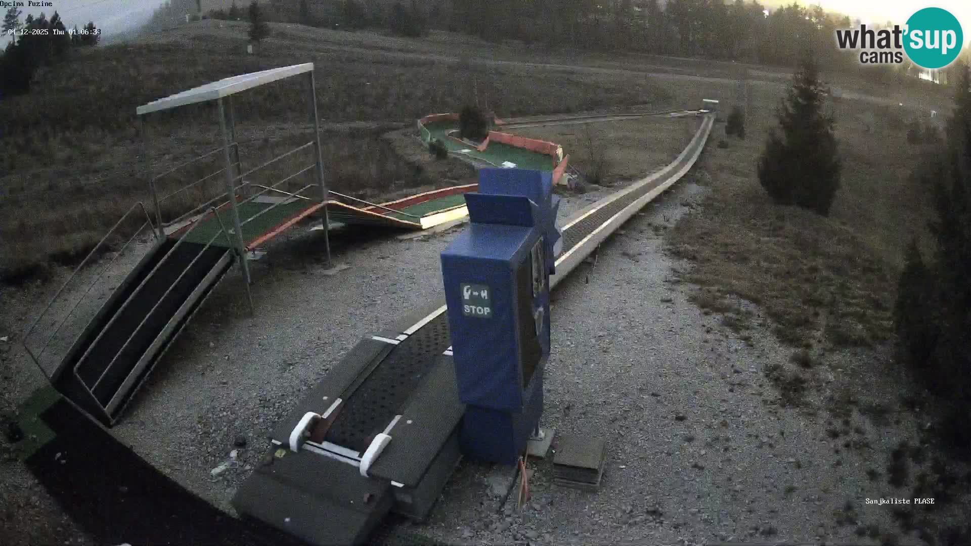 Live webcam Fužine toboggan run – Croatia