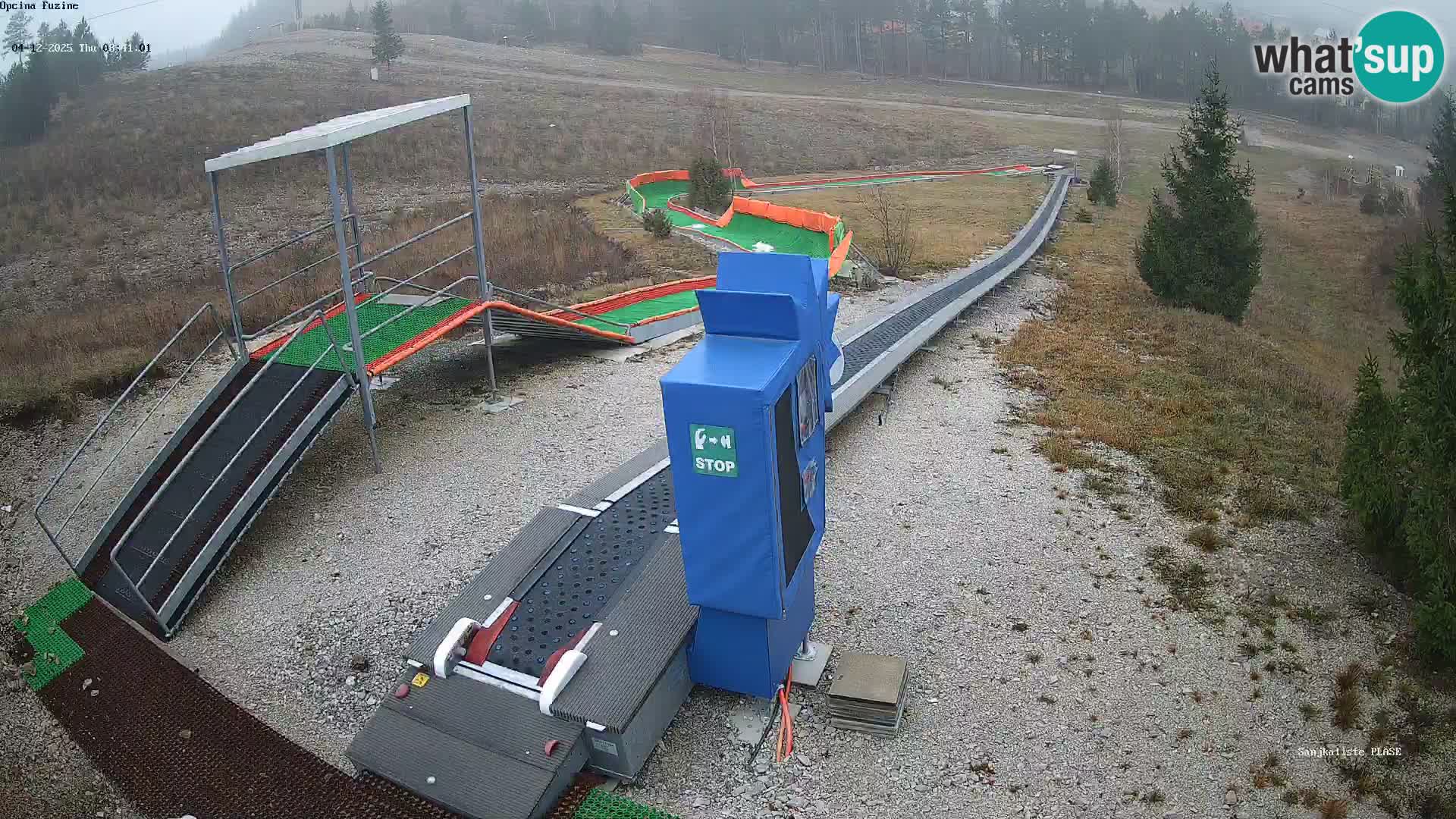 Live webcam Fužine toboggan run – Croatia