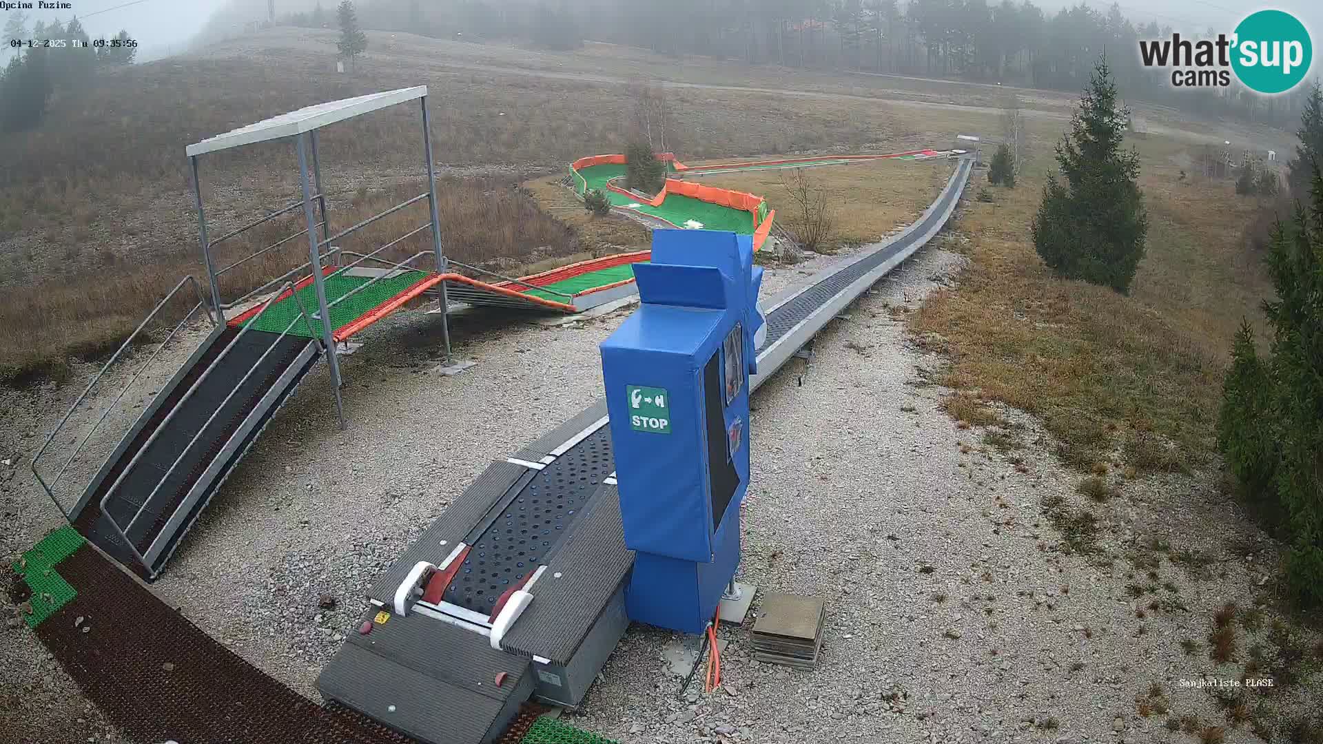 Live webcam Fužine toboggan run – Croatia