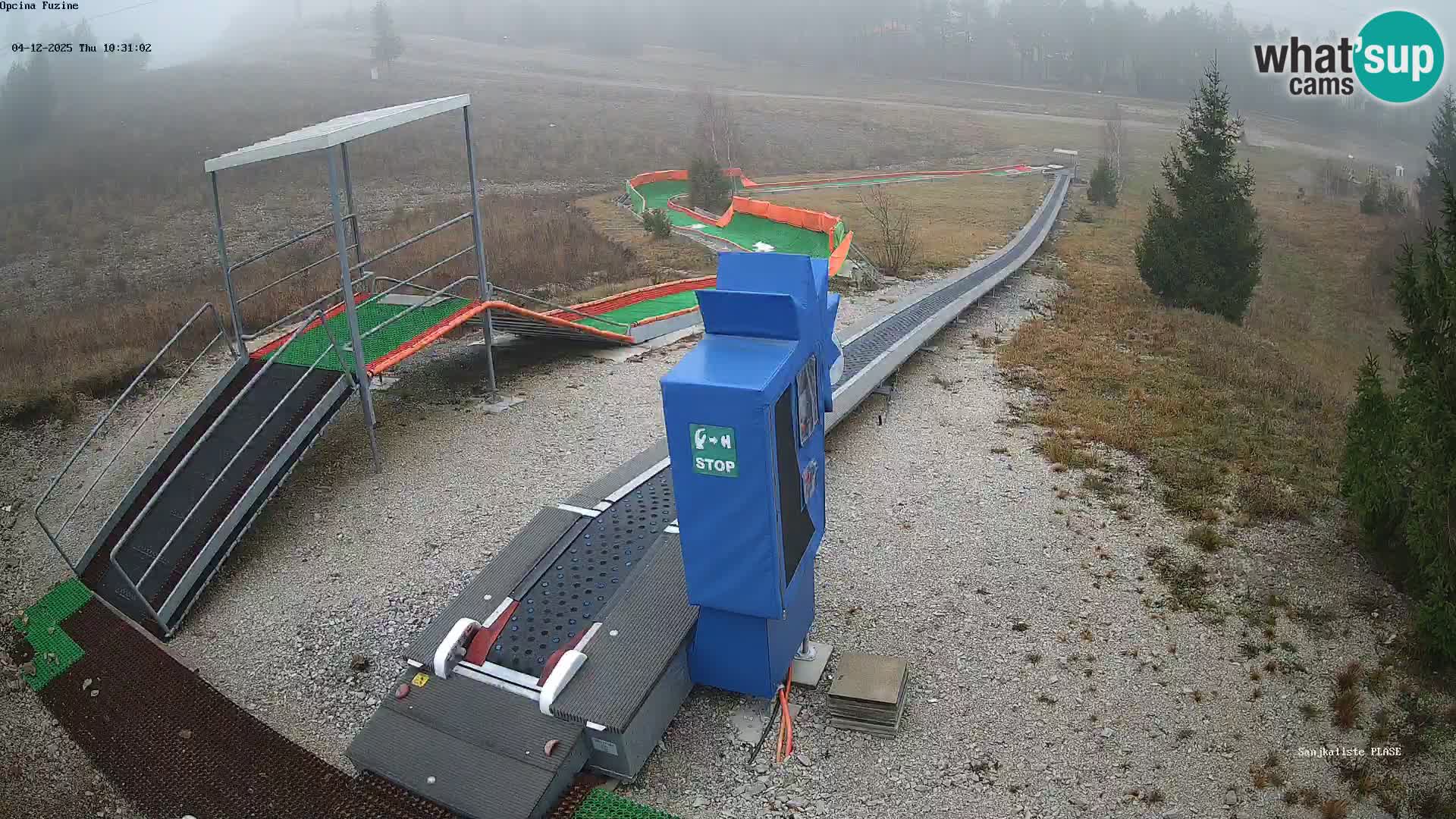 Live webcam Fužine toboggan run – Croatia