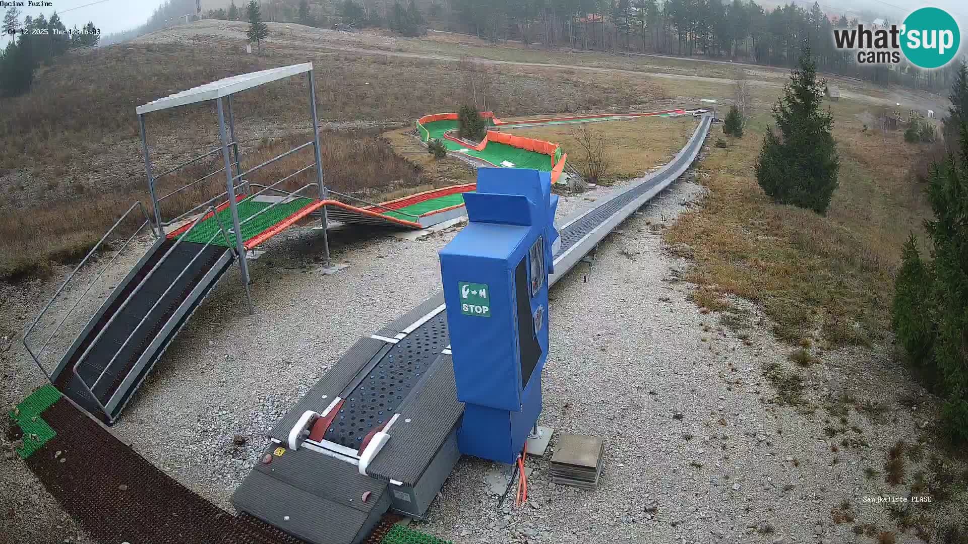 Webcam en direct Piste de luge de Fužine – Croatie