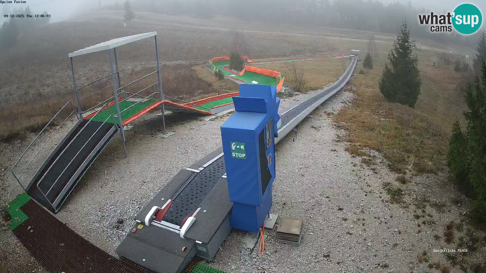 Webcam en direct Piste de luge de Fužine – Croatie