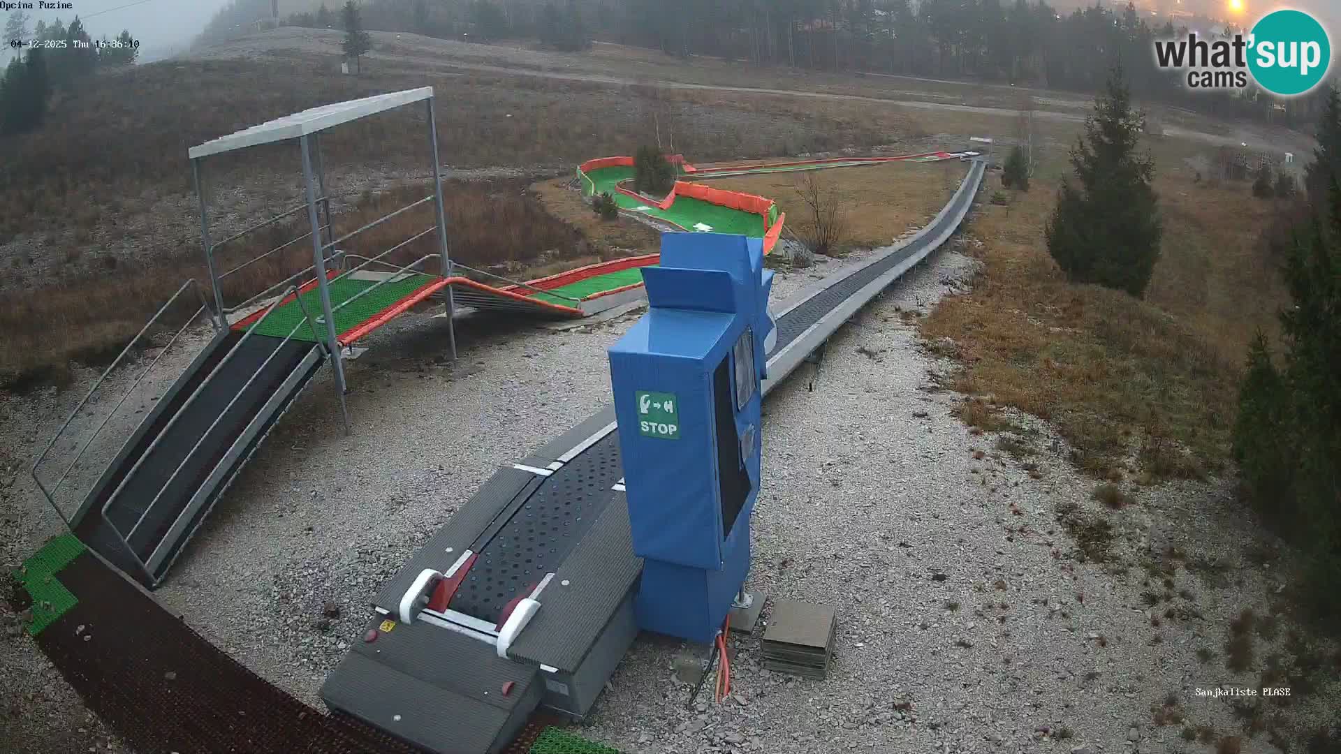 Live webcam Pista da slittino Fužine – Croazia