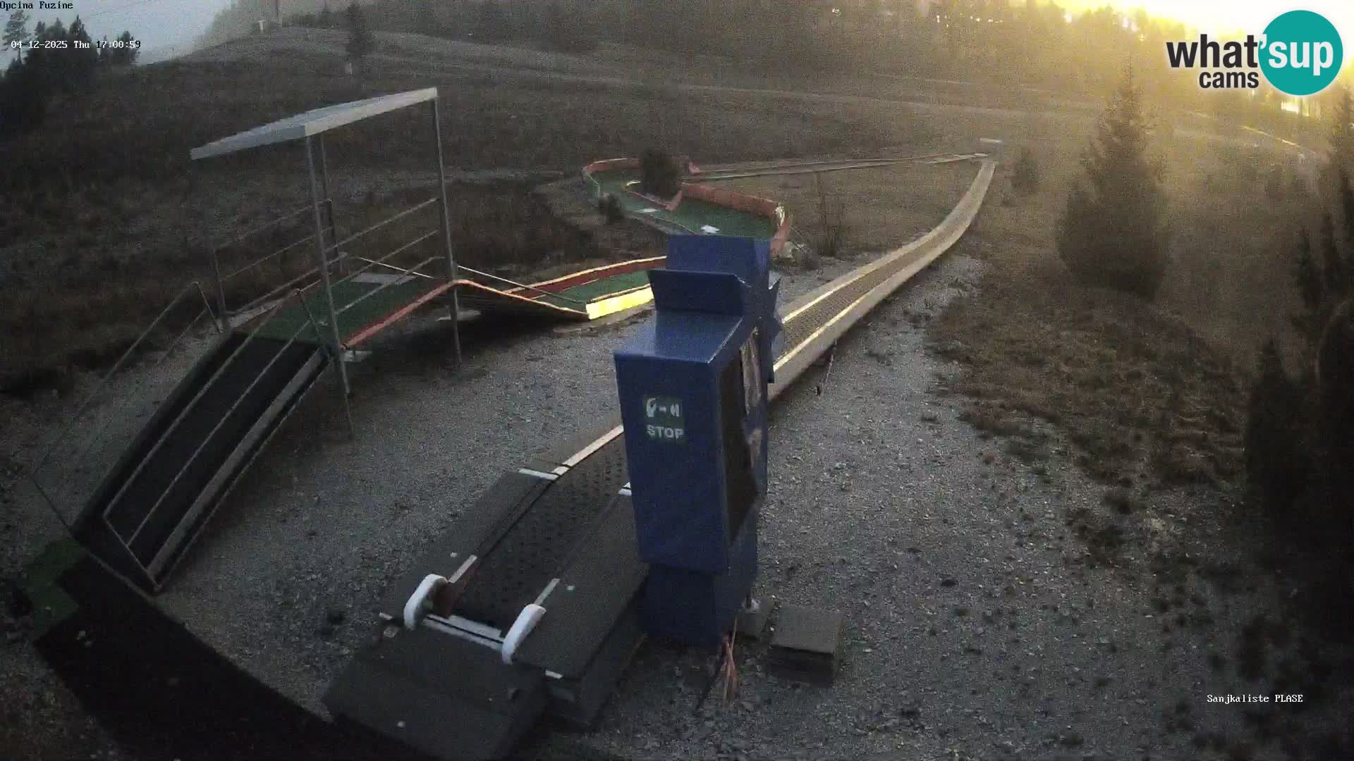 Webcam en direct Piste de luge de Fužine – Croatie