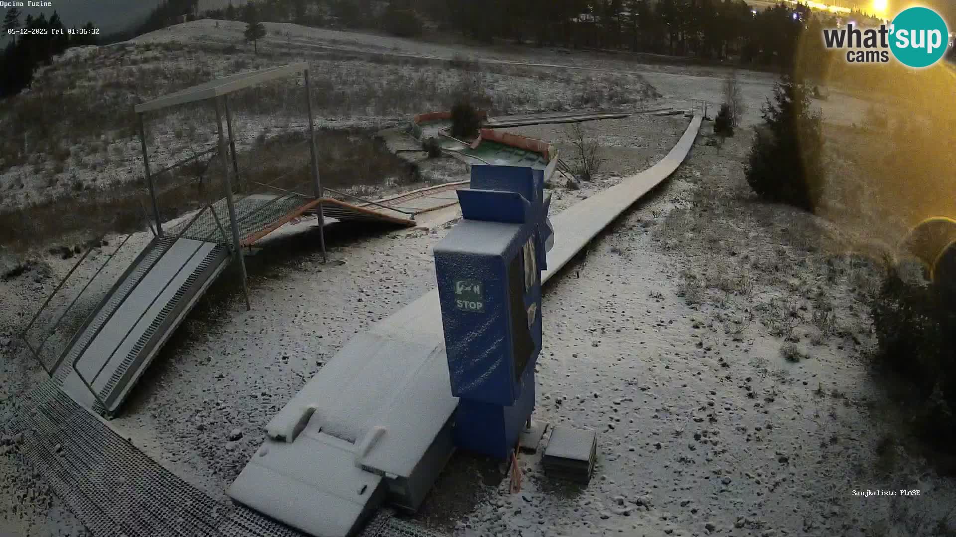 Live webcam Fužine toboggan run – Croatia