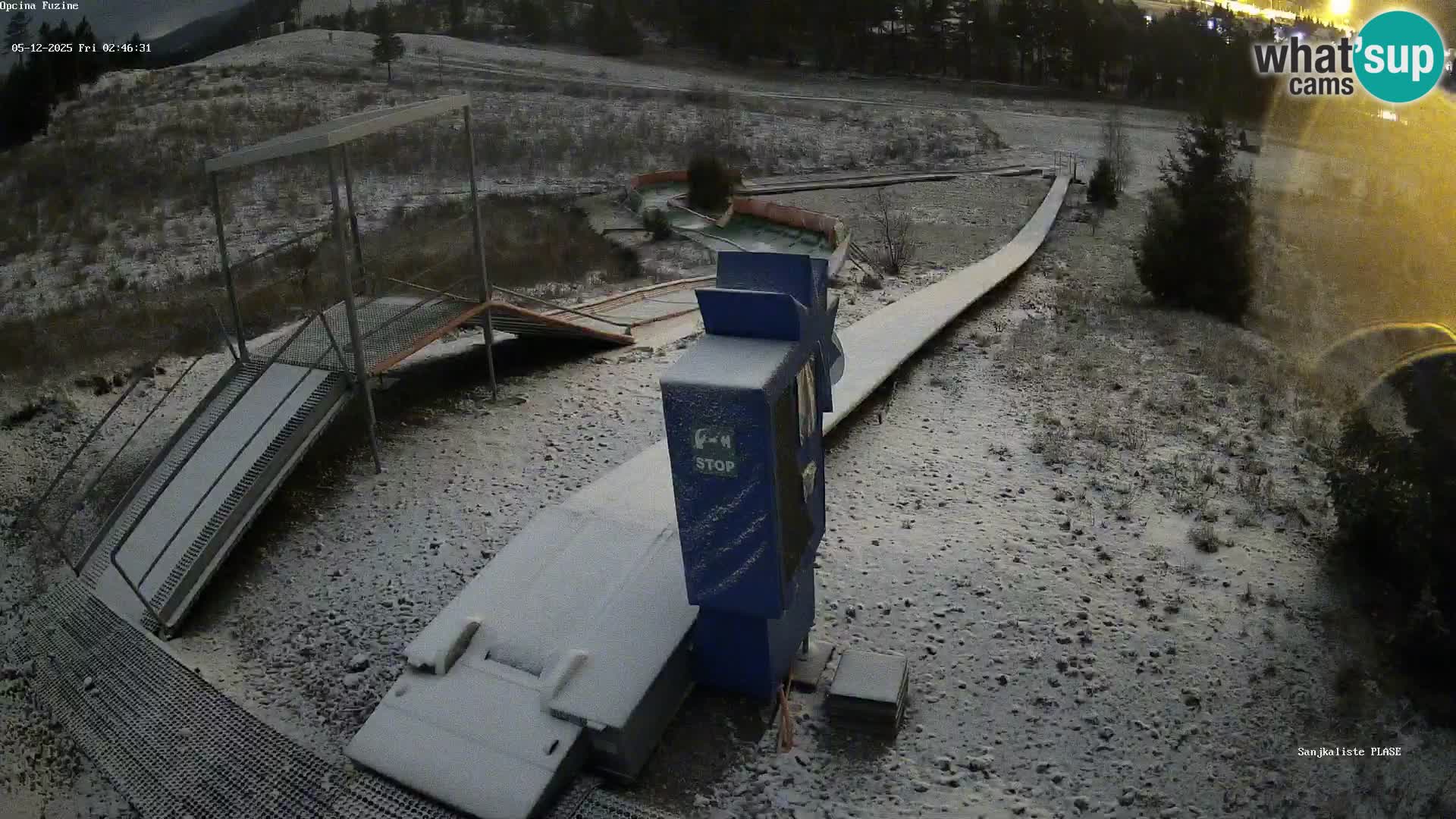Live webcam Fužine toboggan run – Croatia