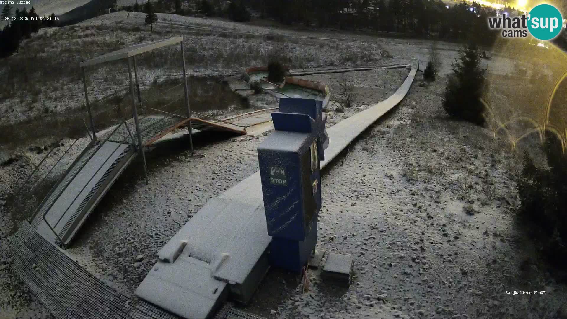 Live webcam Pista da slittino Fužine – Croazia