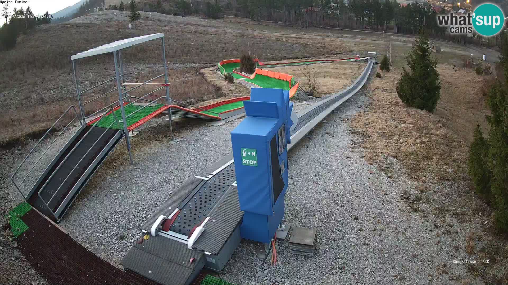 Spletna kamera v živo Sankališče Fužine – Hrvaška