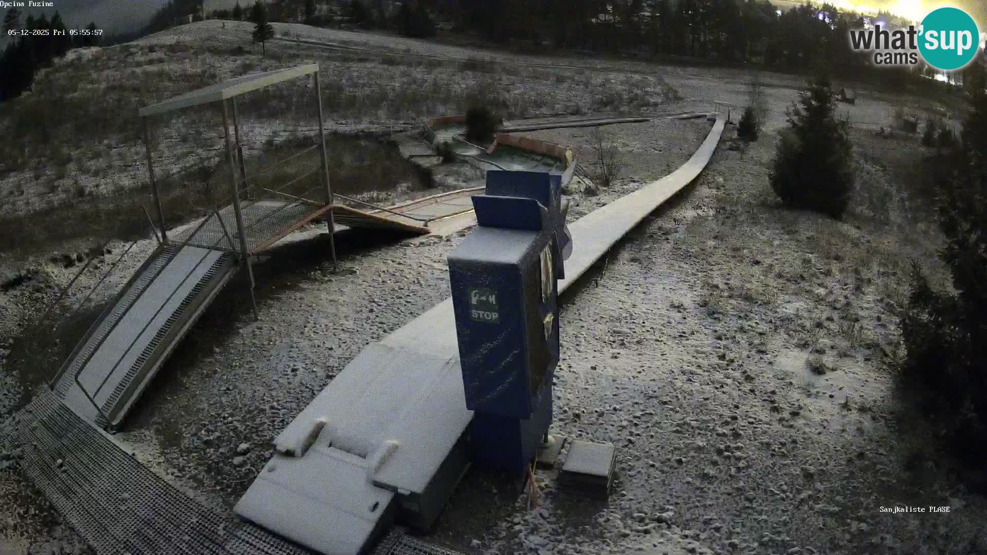 Webcam en direct Piste de luge de Fužine – Croatie