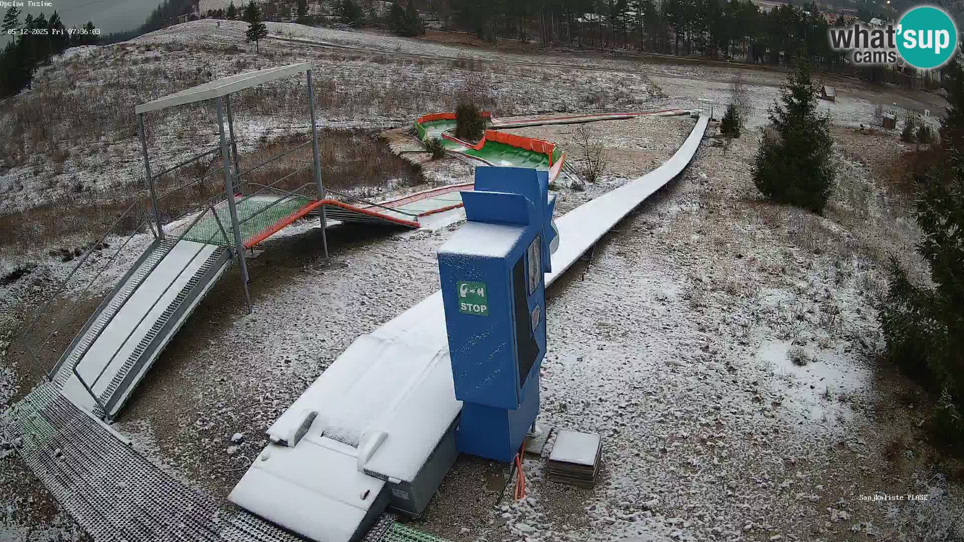Webcam en vivo Pista de trineo Fužine – Croacia