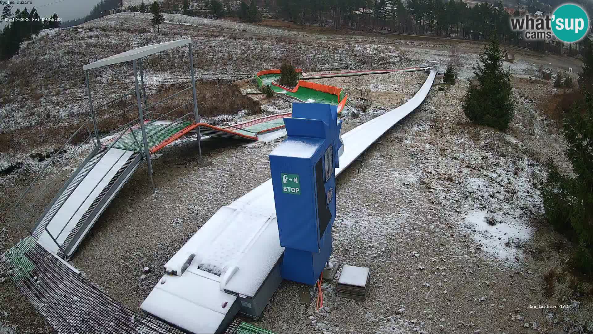 Live webcam Fužine toboggan run – Croatia