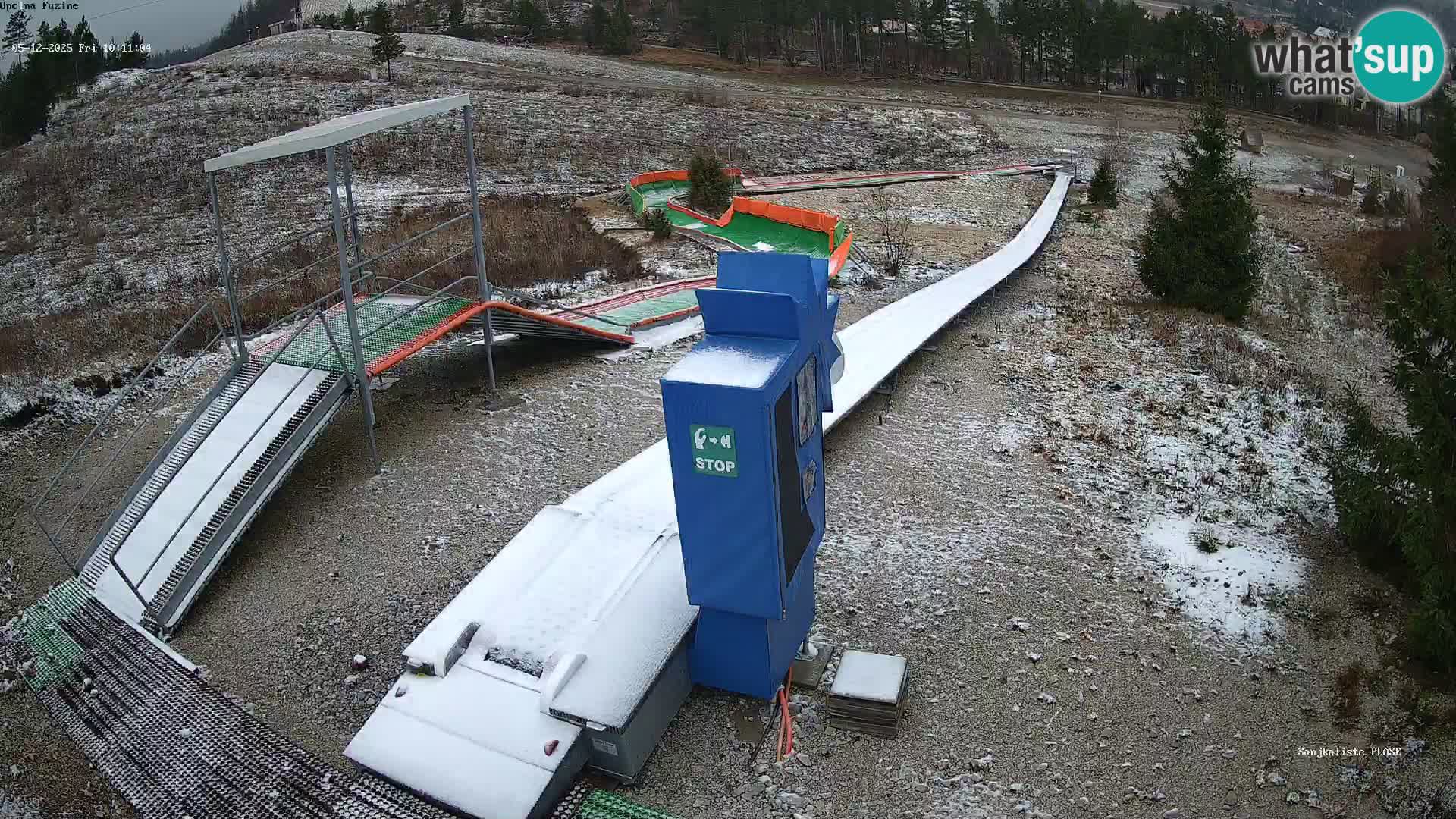 Webcam en direct Piste de luge de Fužine – Croatie