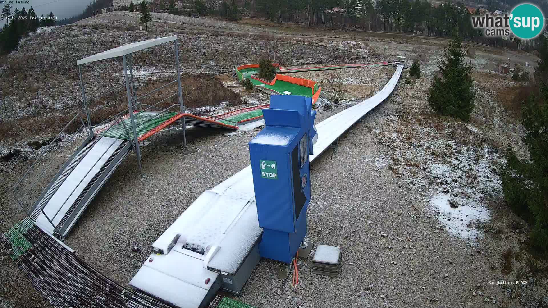 Live webcam Pista da slittino Fužine – Croazia