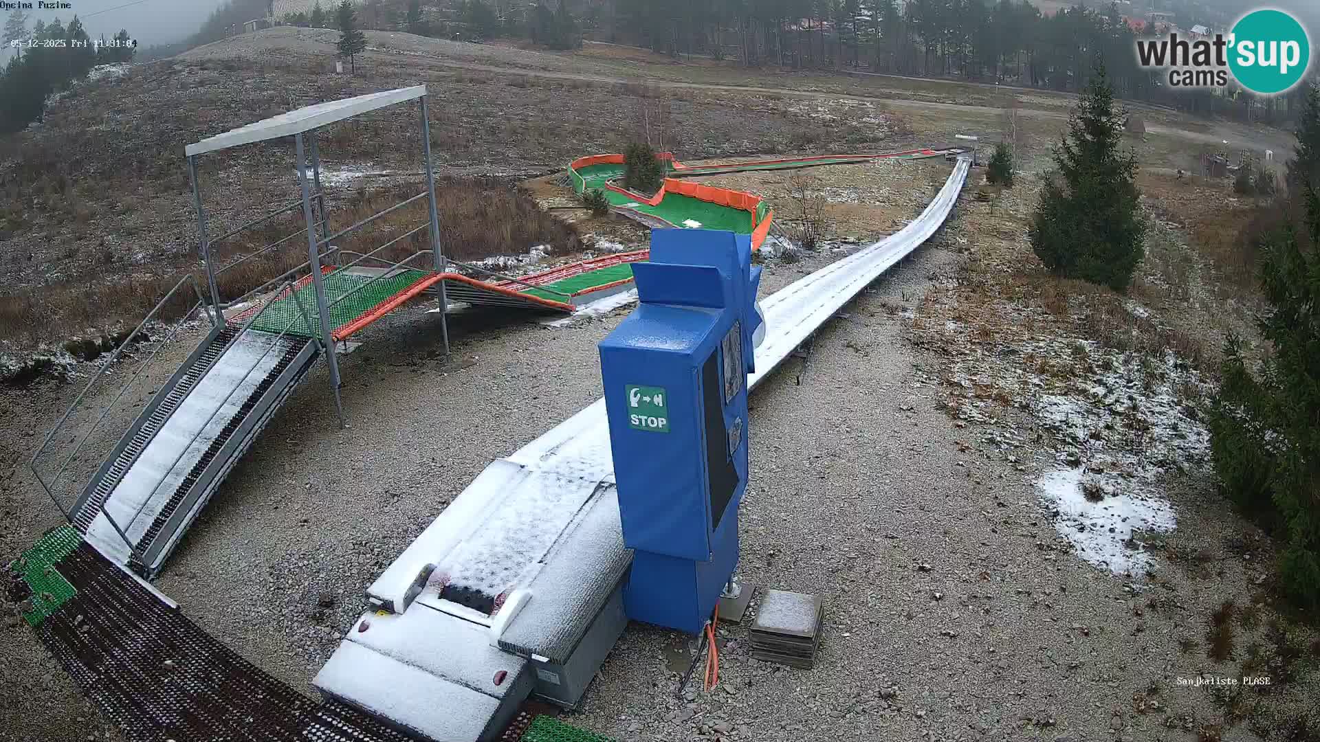 Live webcam Fužine toboggan run – Croatia