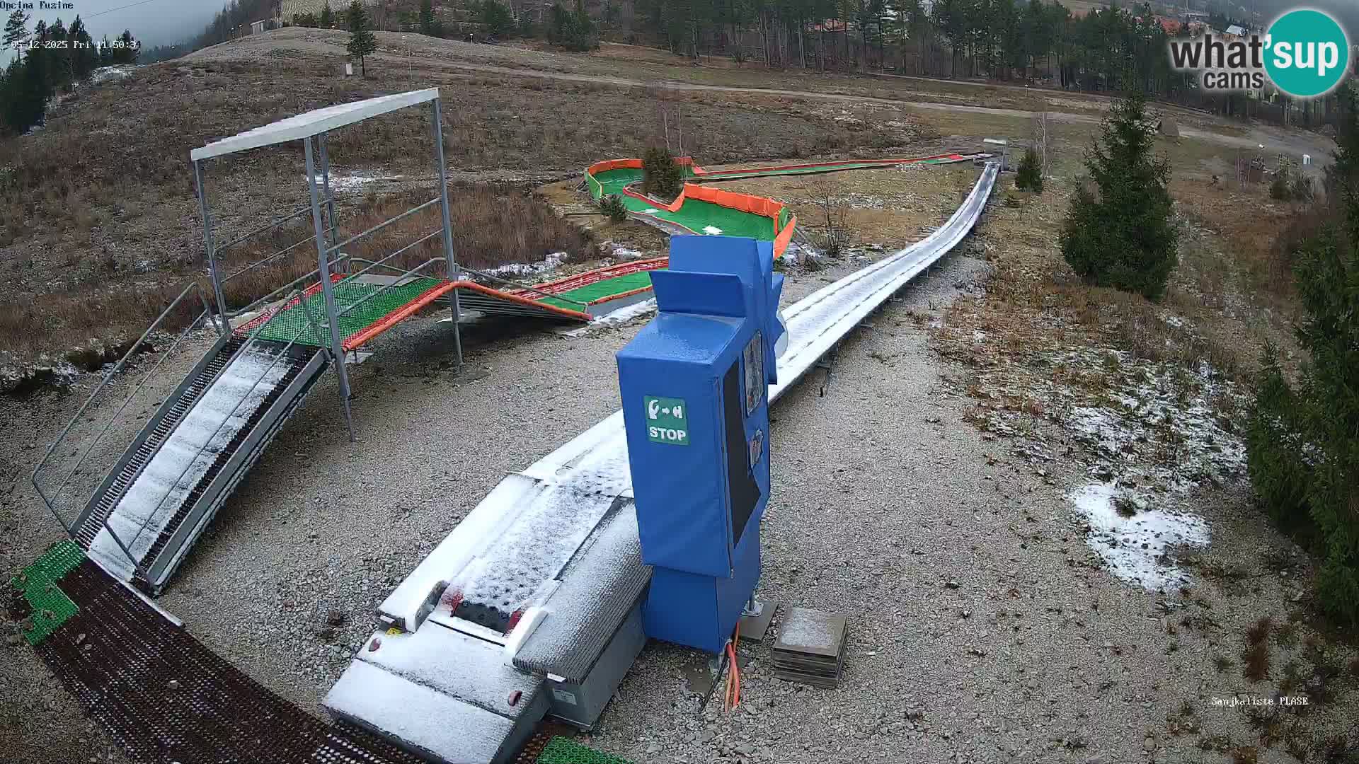 Live webcam Pista da slittino Fužine – Croazia