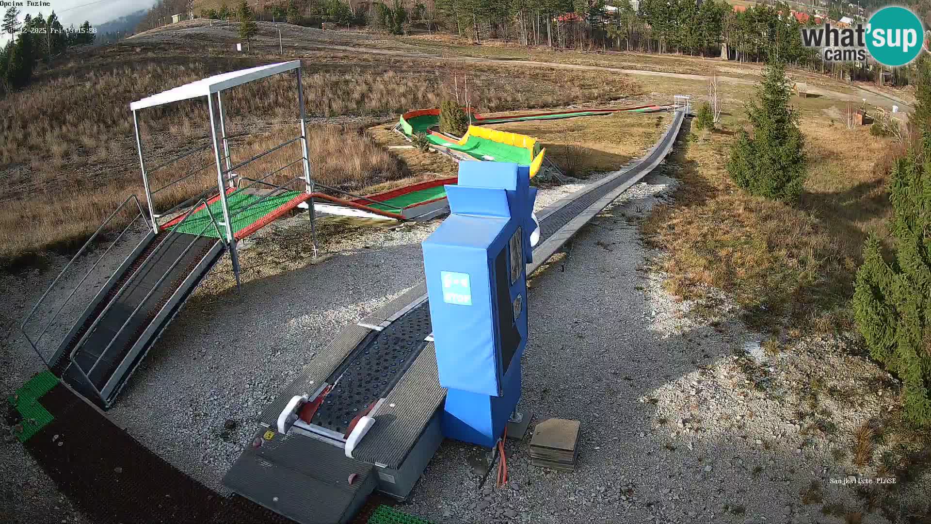 Live webcam Fužine toboggan run – Croatia