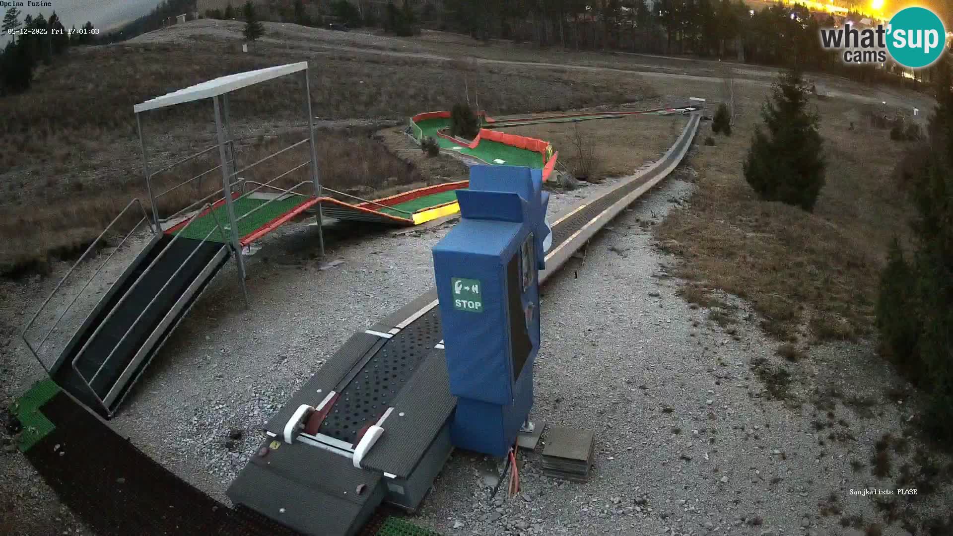 Webcam en direct Piste de luge de Fužine – Croatie