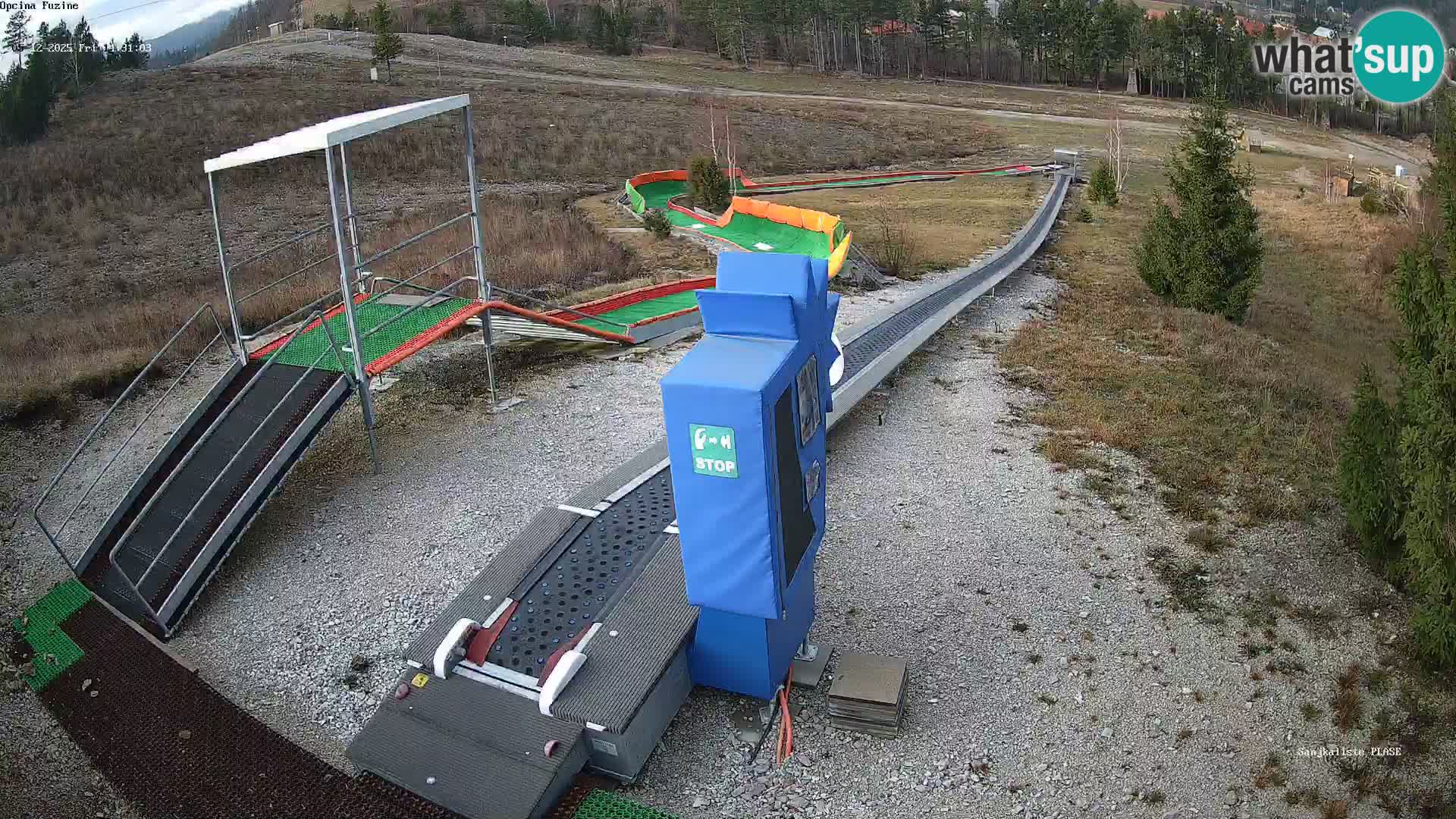 Live webcam Fužine toboggan run – Croatia