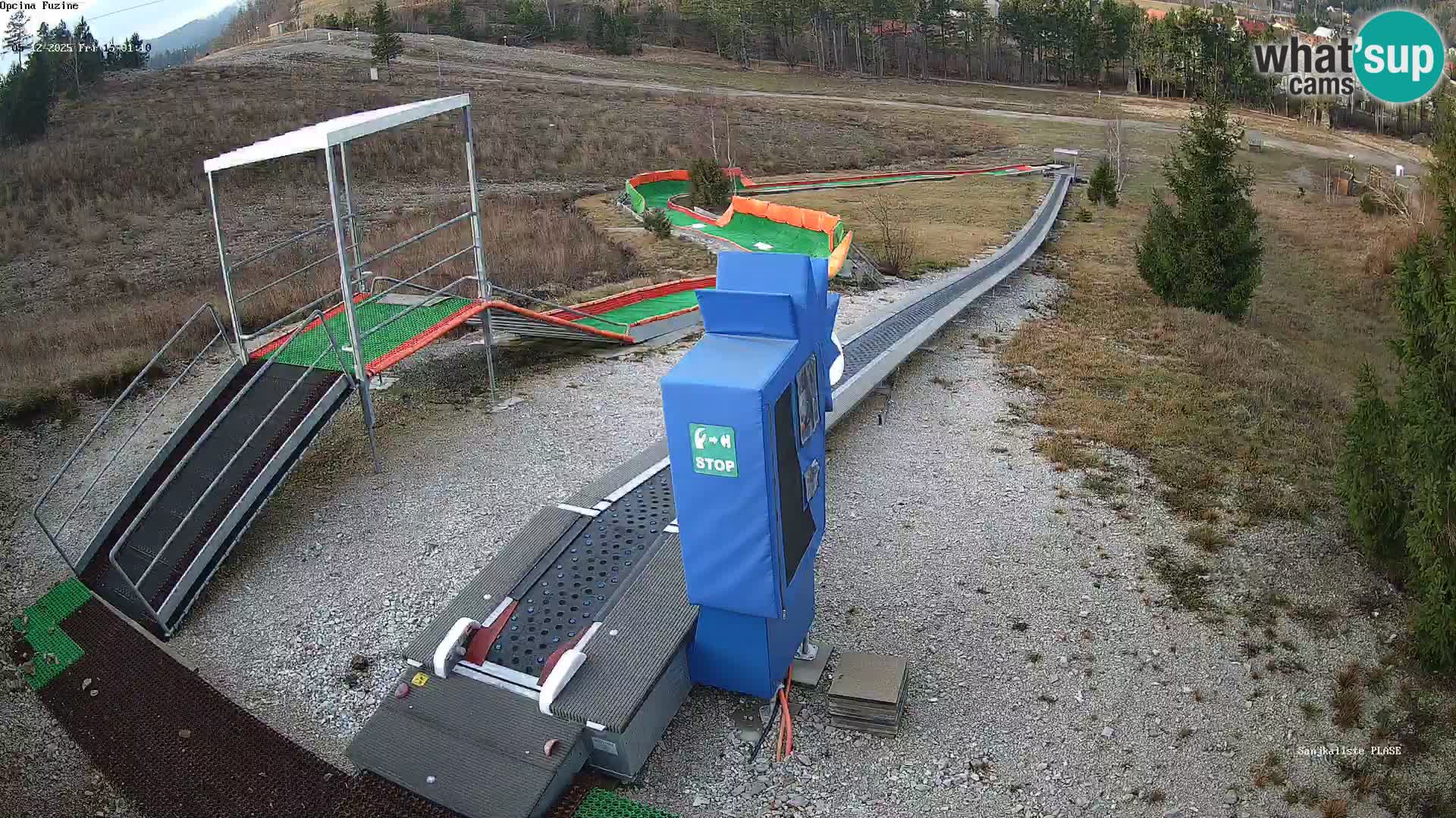 Live webcam Pista da slittino Fužine – Croazia