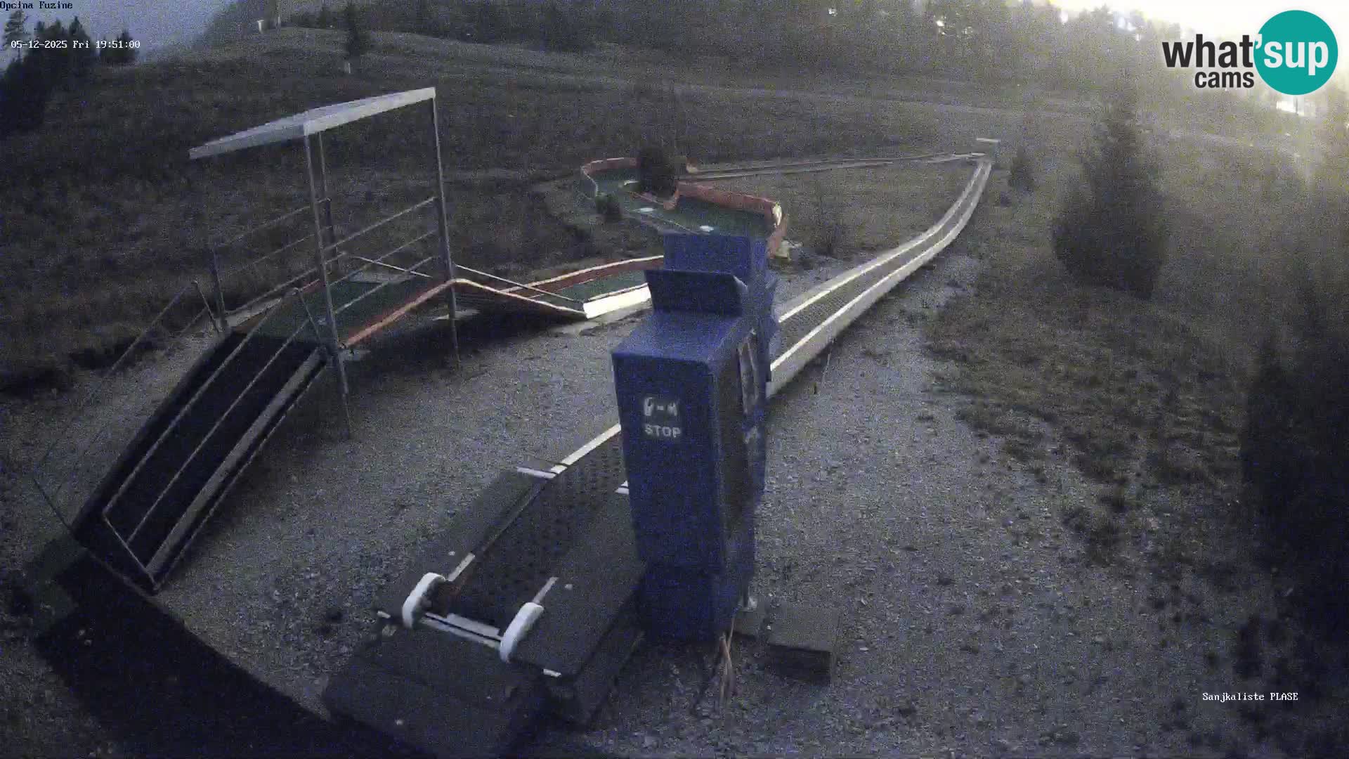 Live webcam Fužine toboggan run – Croatia