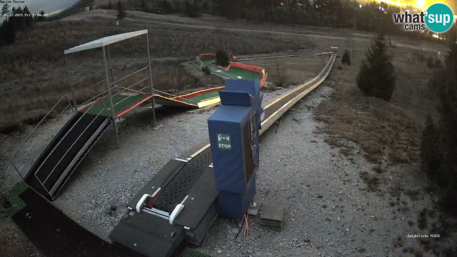 Webcam en direct Piste de luge de Fužine – Croatie