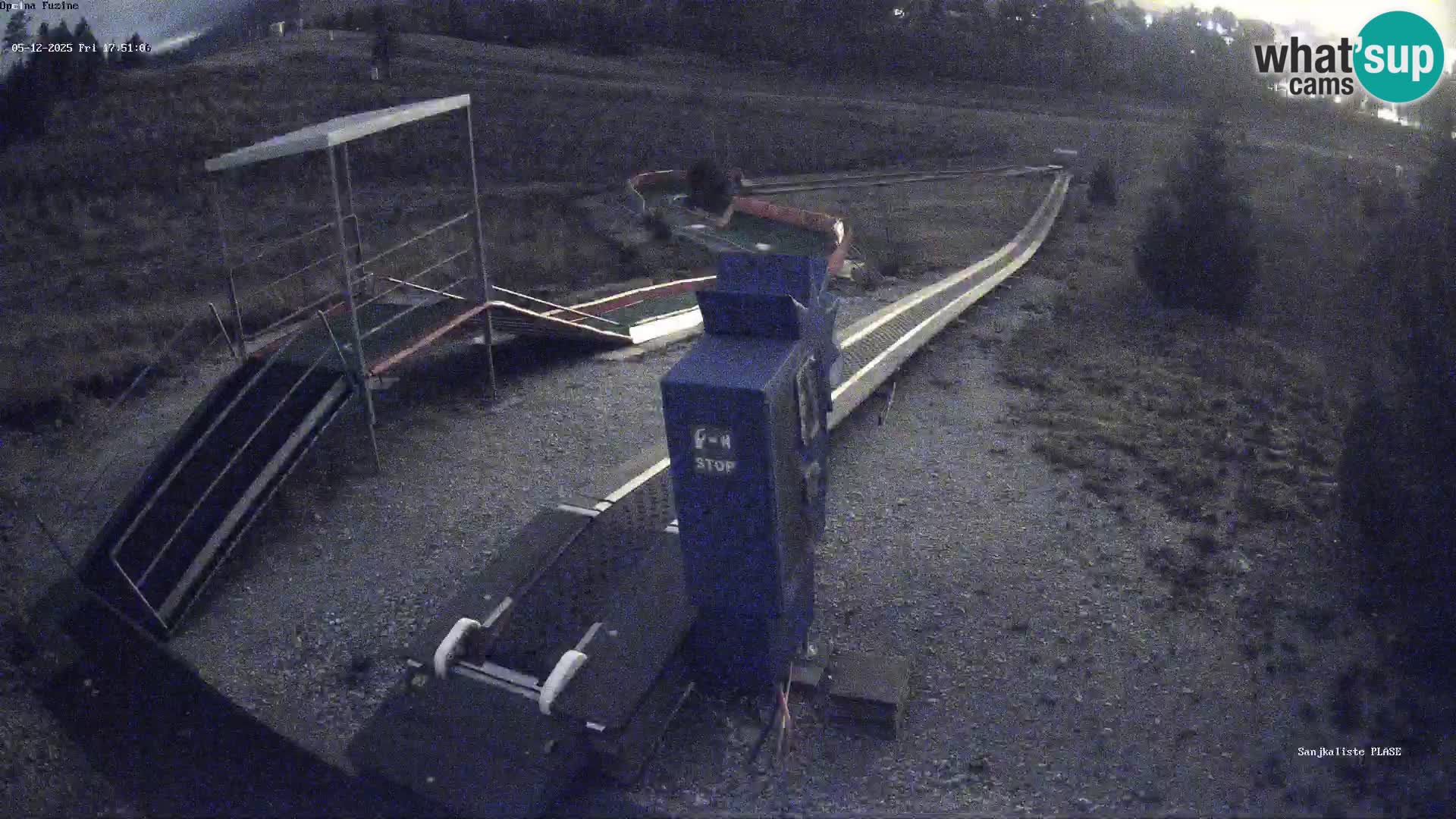 Live webcam Pista da slittino Fužine – Croazia