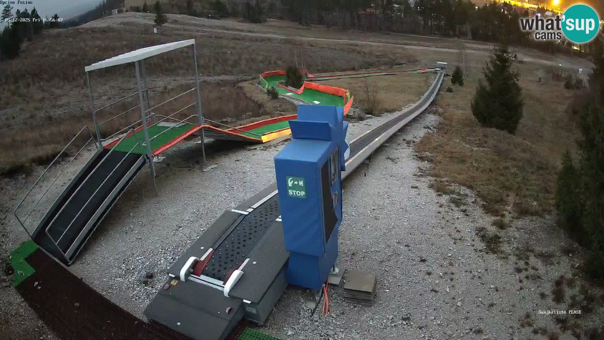 Live webcam Pista da slittino Fužine – Croazia