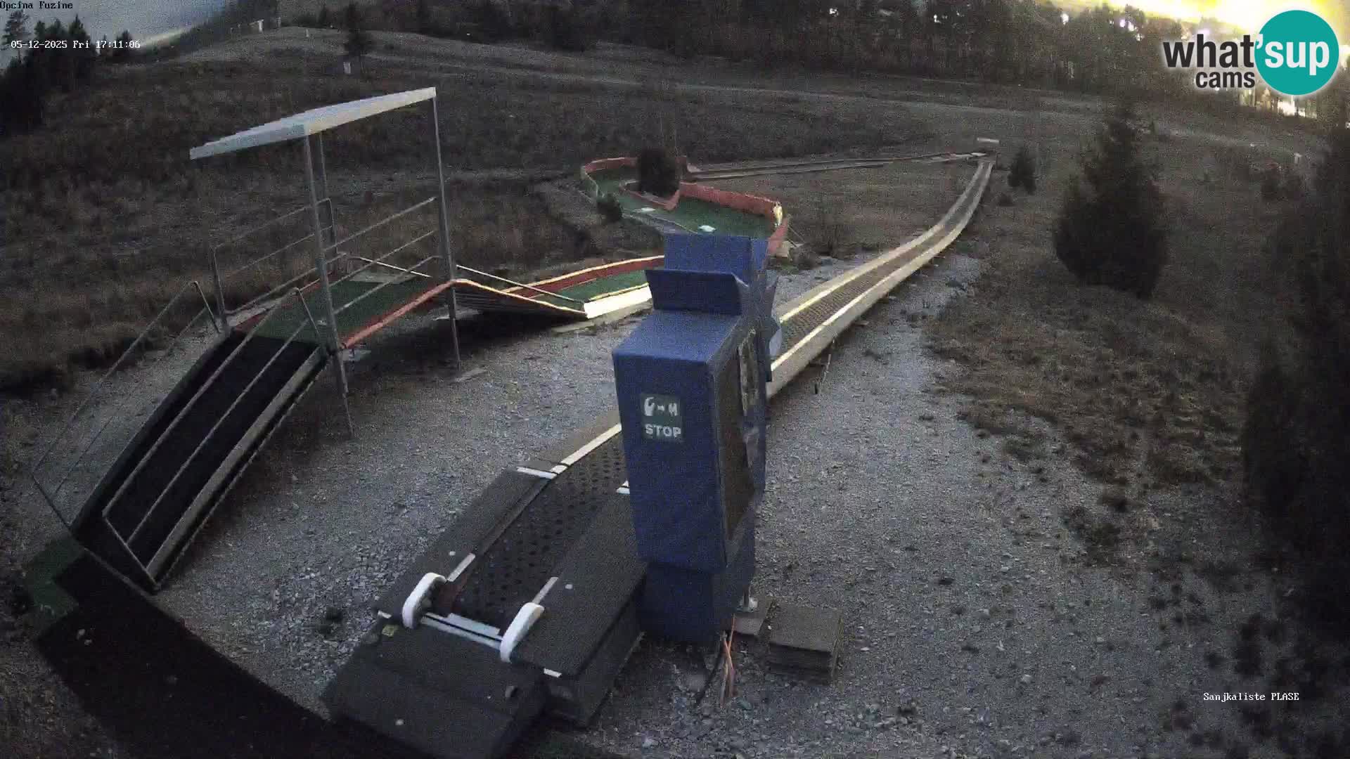 Live webcam Pista da slittino Fužine – Croazia