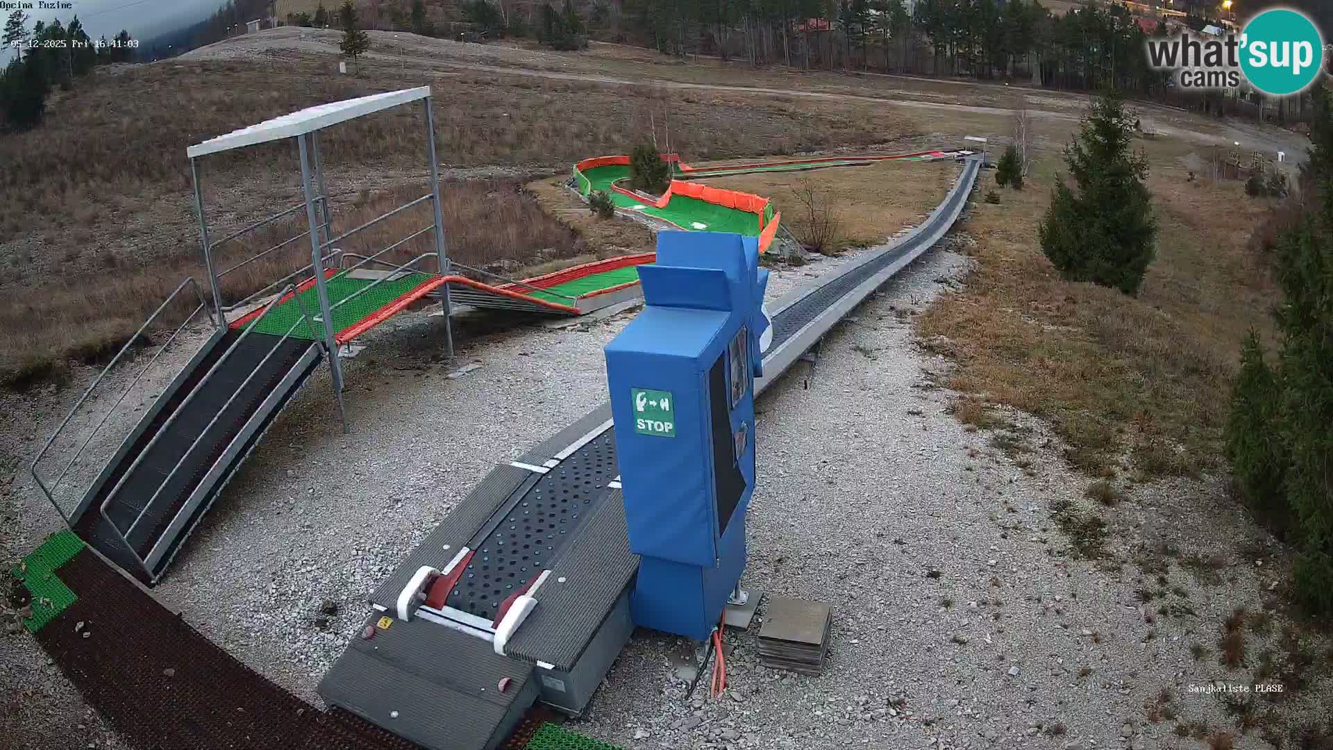 Webcam en vivo Pista de trineo Fužine – Croacia