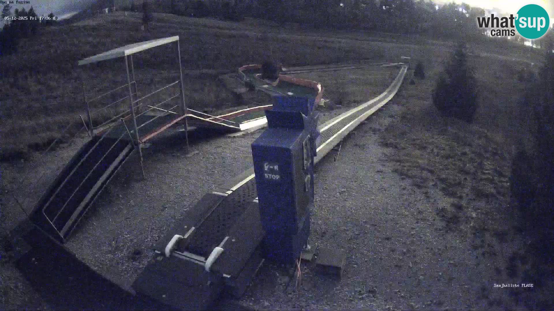 Live webcam Pista da slittino Fužine – Croazia