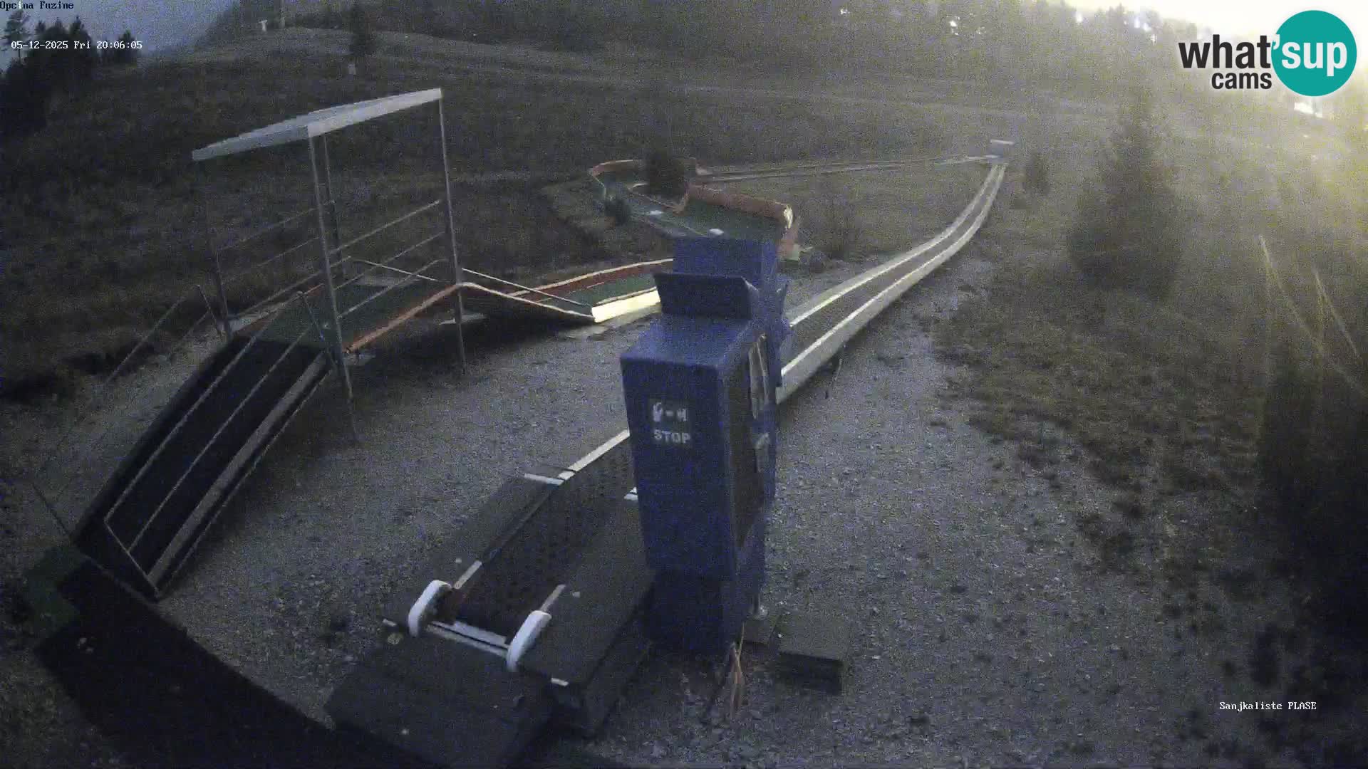 Live webcam Pista da slittino Fužine – Croazia