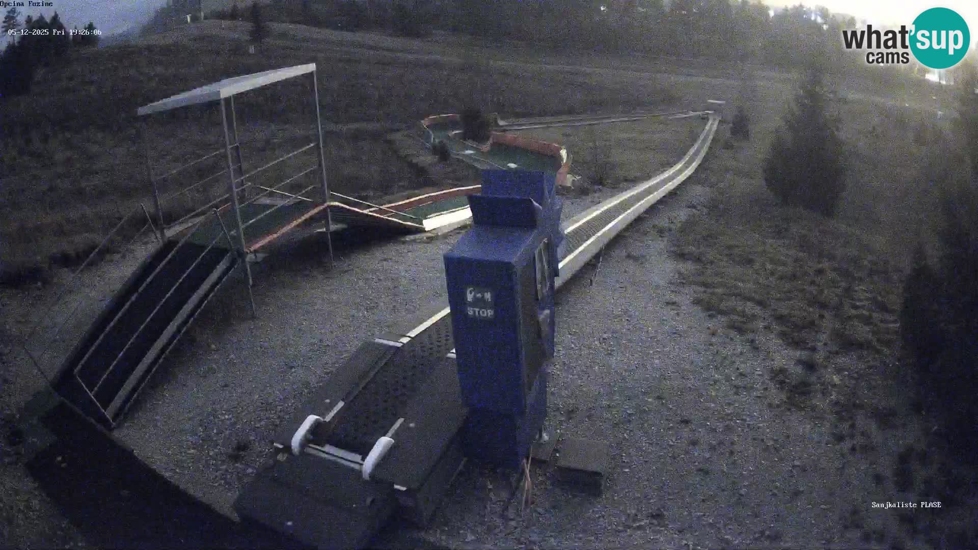 Live webcam Pista da slittino Fužine – Croazia