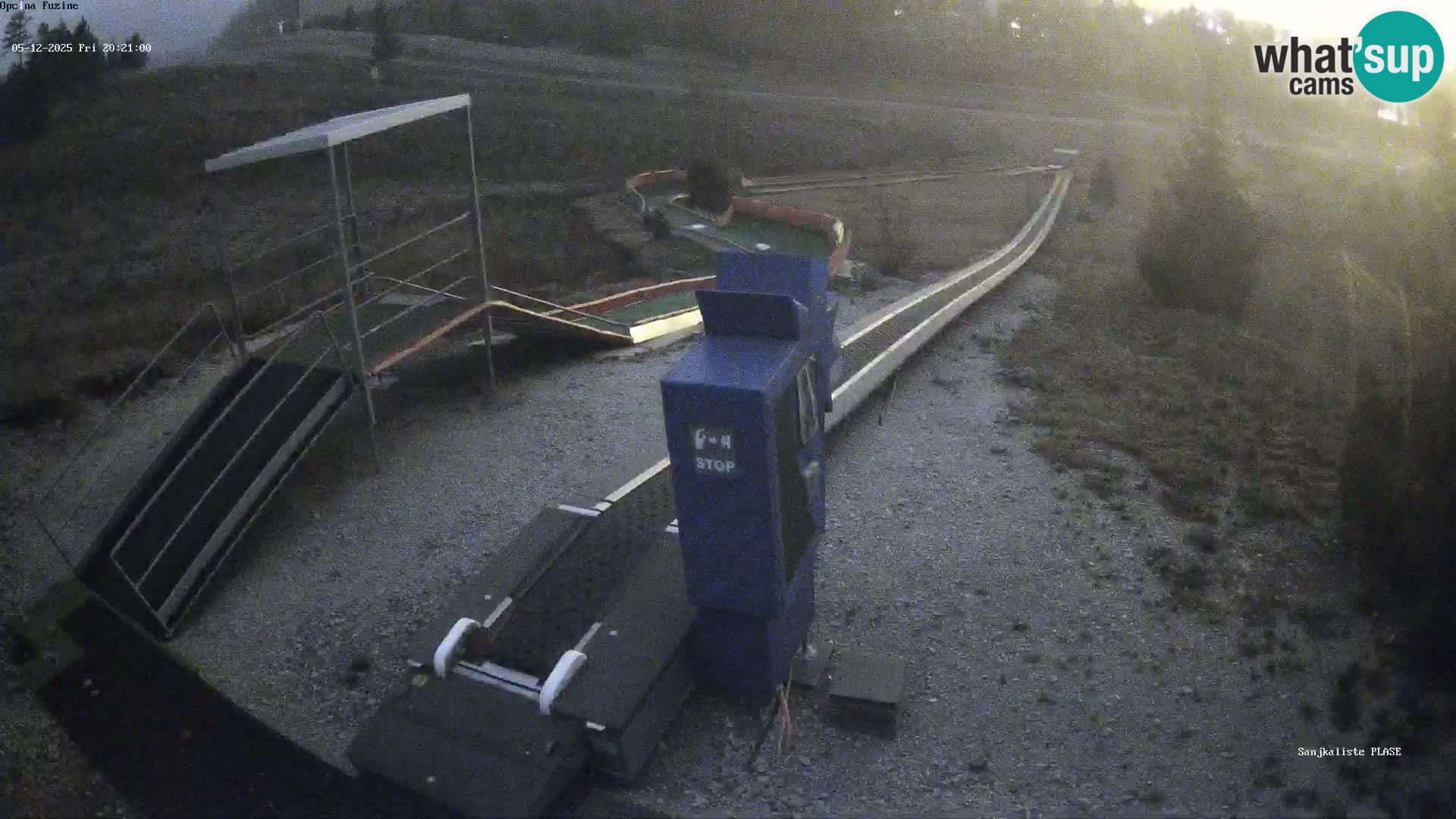 Live webcam Fužine toboggan run – Croatia