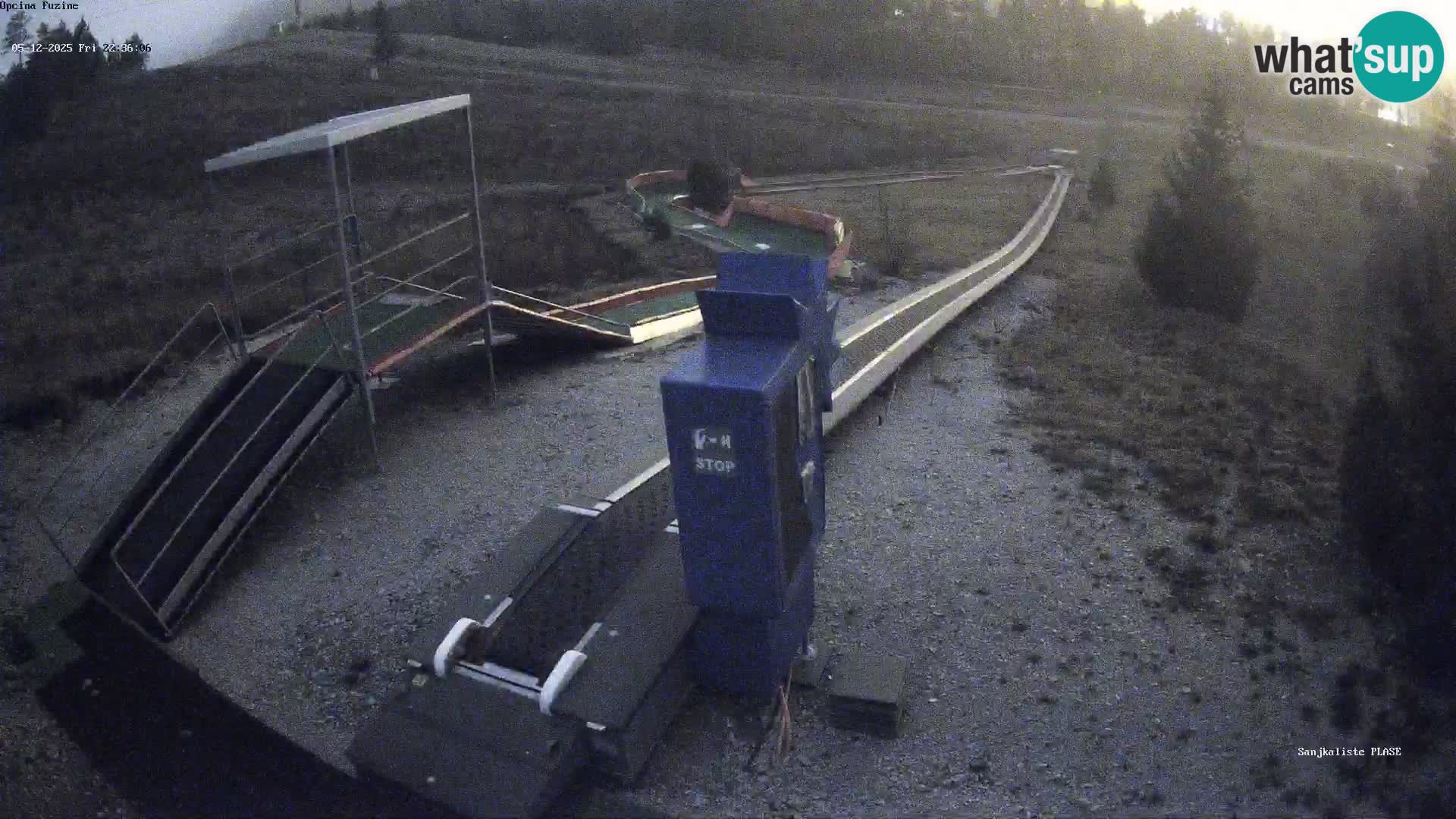 Live webcam Fužine toboggan run – Croatia