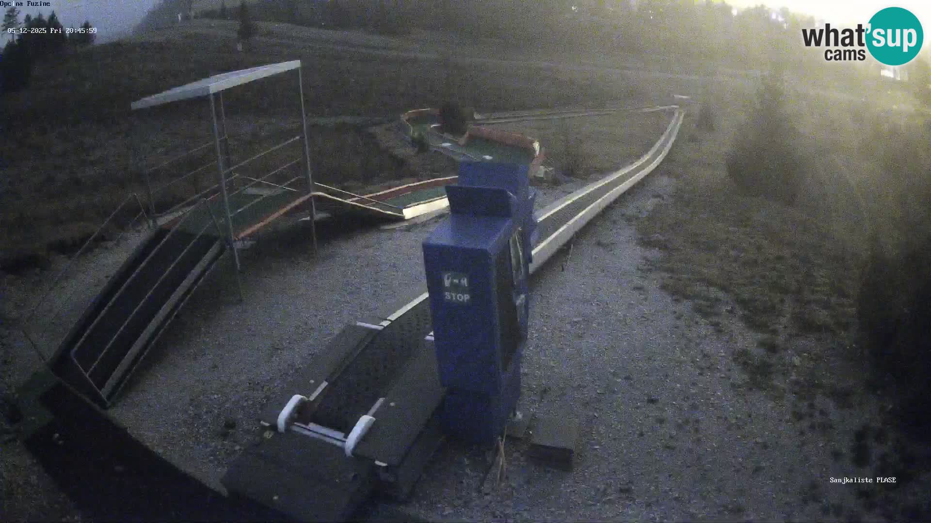 Live webcam Pista da slittino Fužine – Croazia