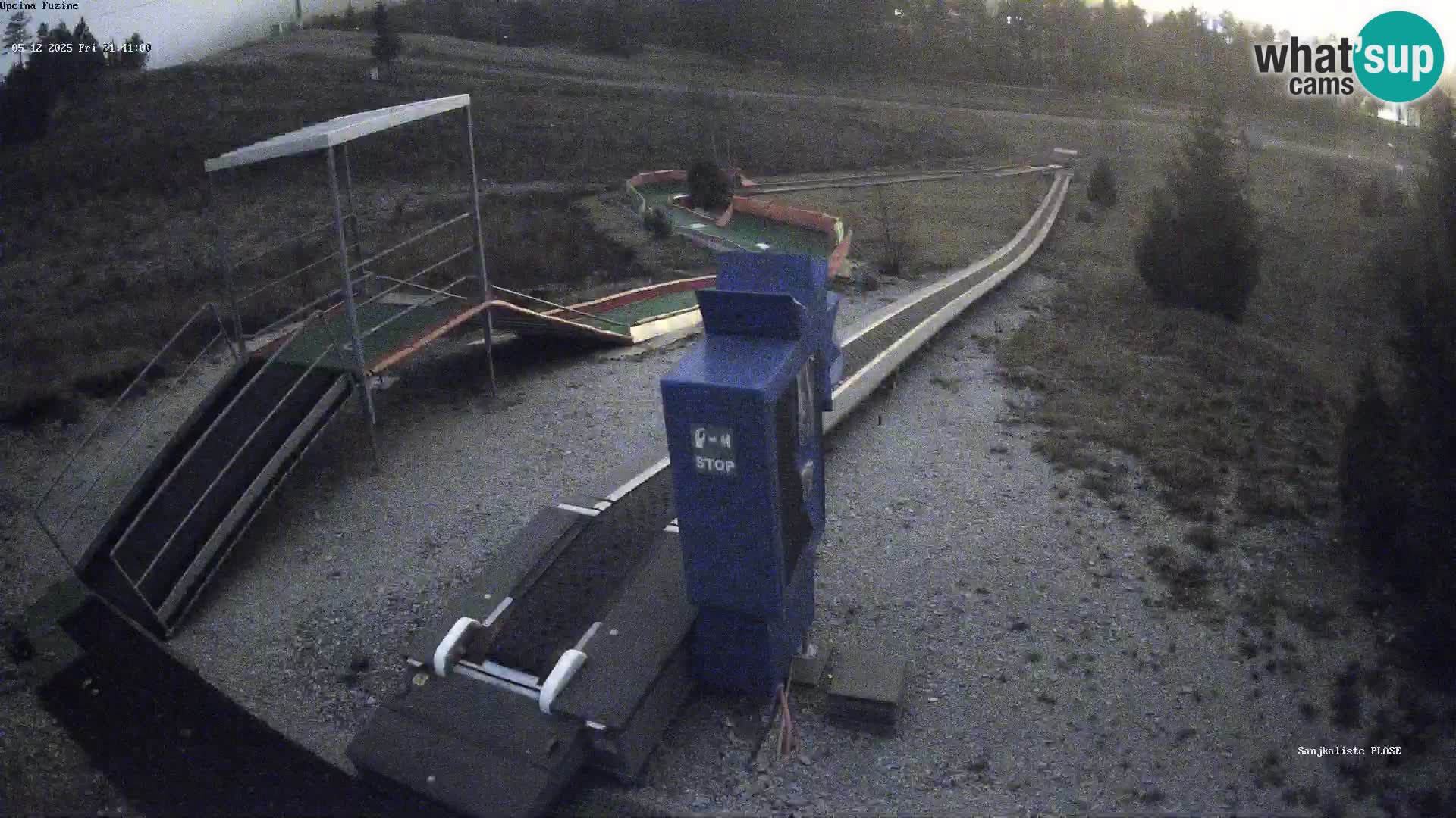 Webcam en vivo Pista de trineo Fužine – Croacia