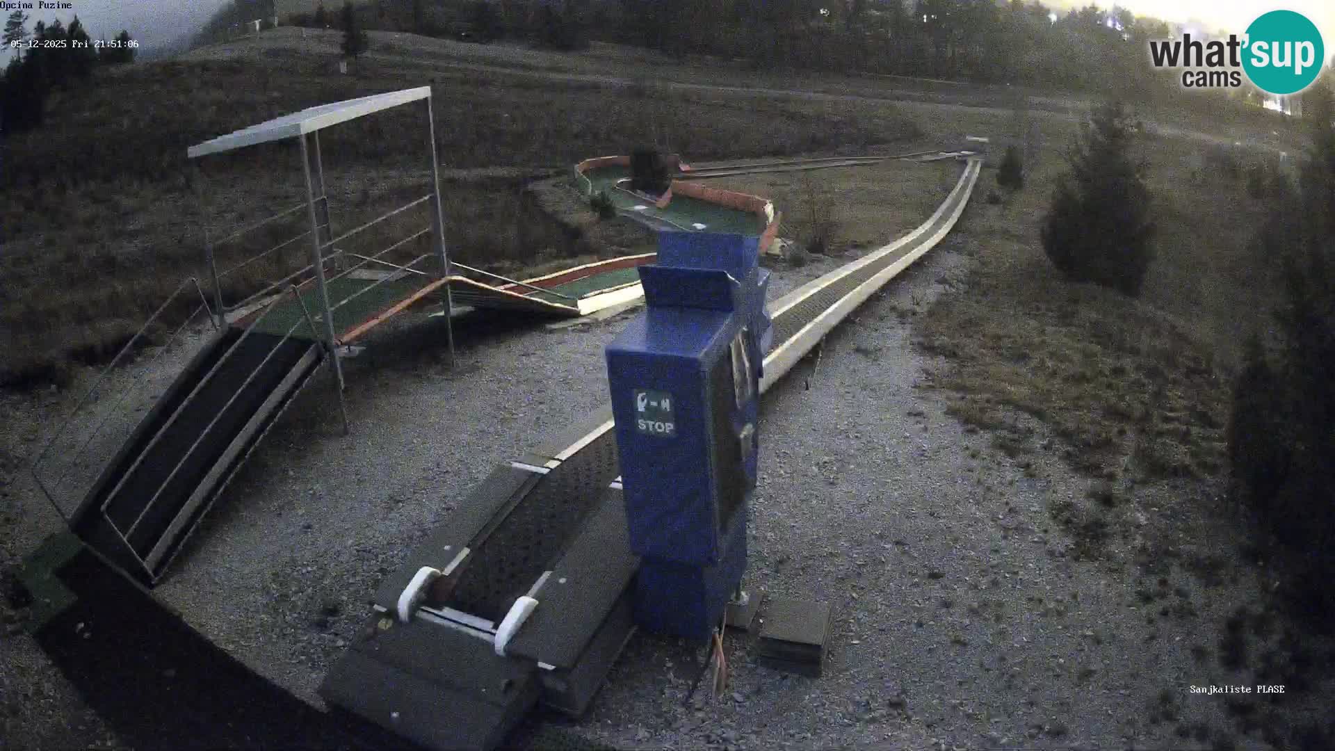 Live webcam Pista da slittino Fužine – Croazia