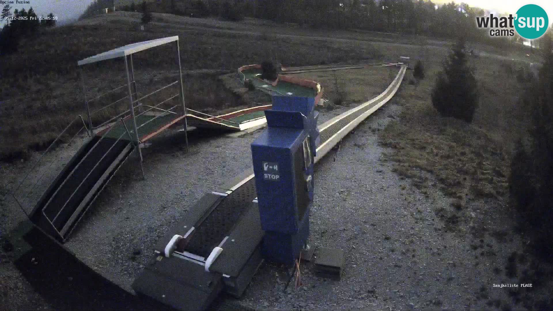 Live webcam Pista da slittino Fužine – Croazia