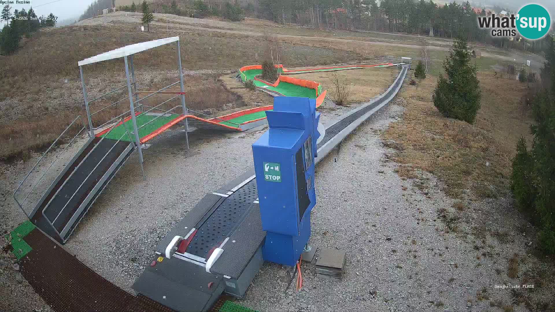 Webcam en direct Piste de luge de Fužine – Croatie
