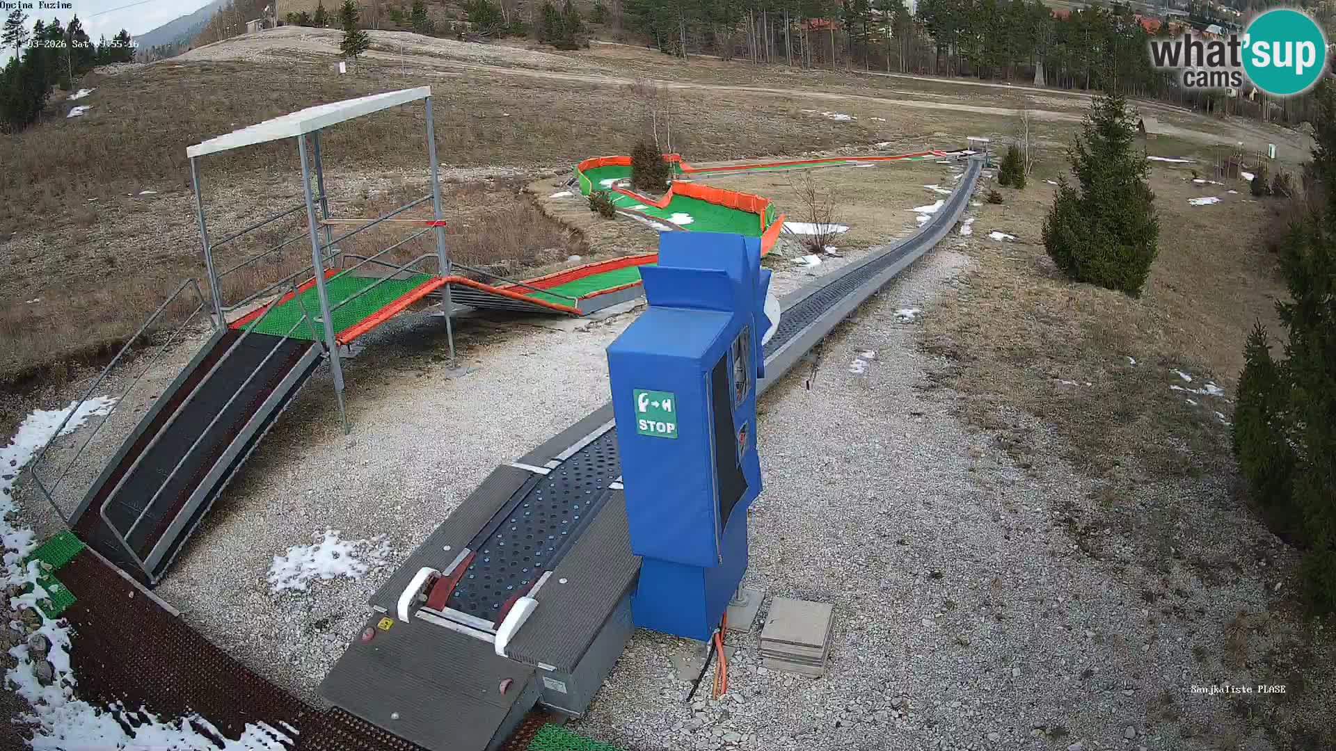 Live webcam Fužine toboggan run – Croatia