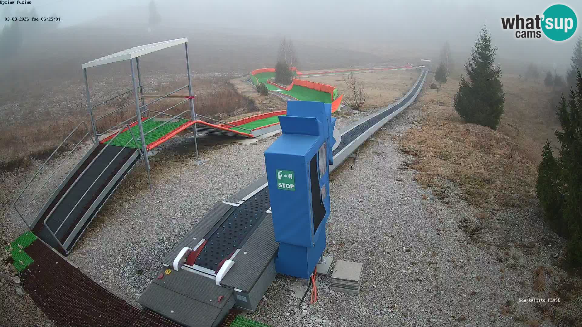Webcam en direct Piste de luge de Fužine – Croatie