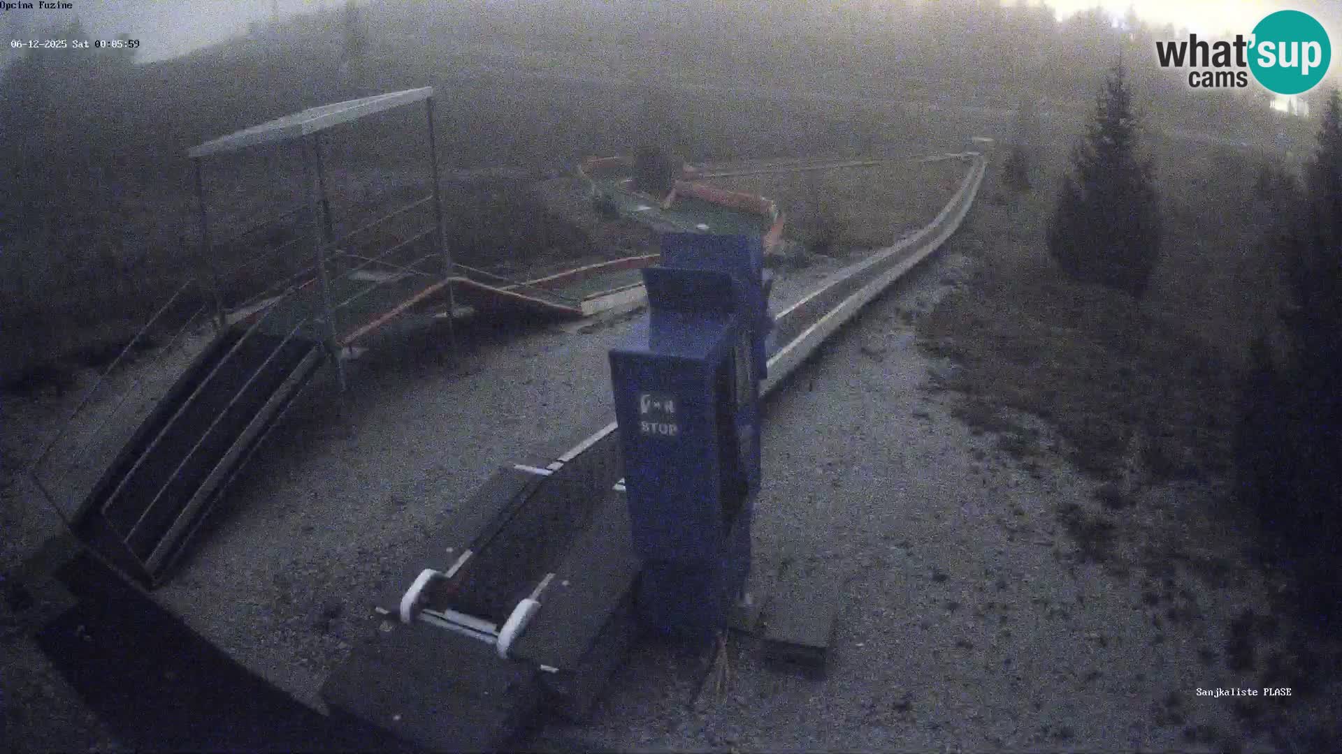 Live webcam Fužine toboggan run – Croatia