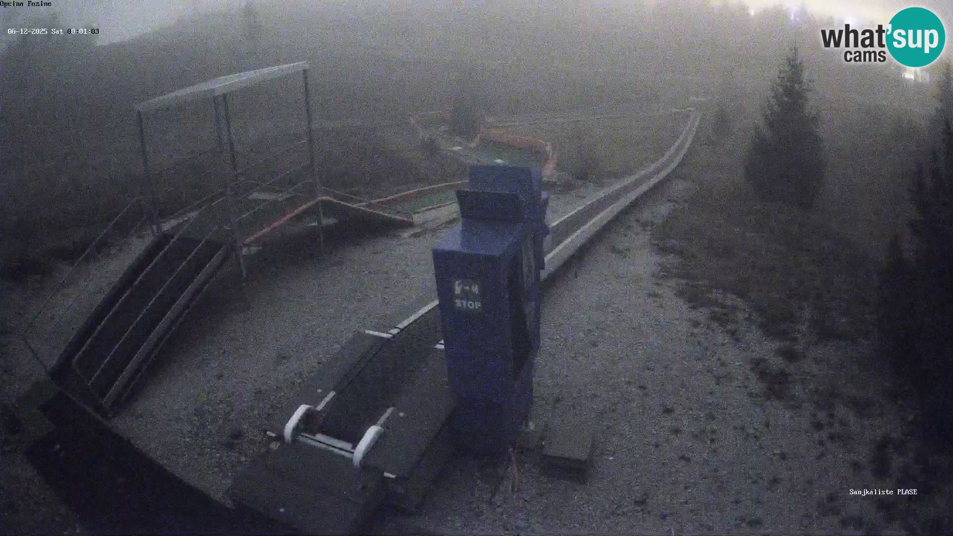 Live webcam Fužine toboggan run – Croatia