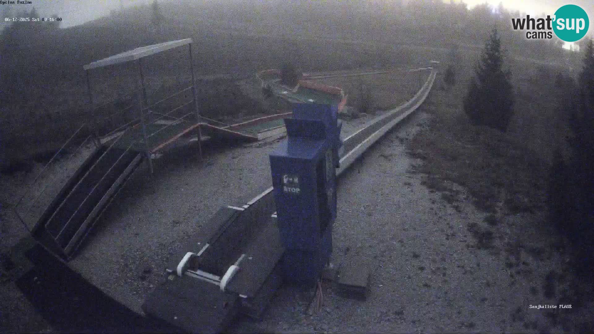 Live webcam Fužine toboggan run – Croatia