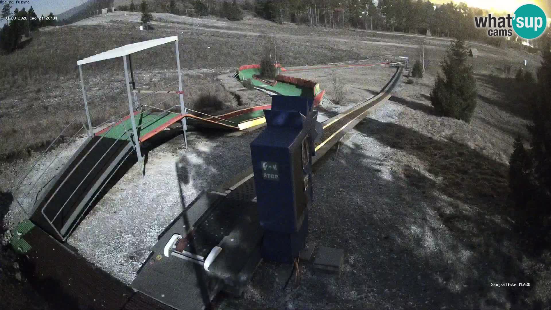 Live webcam Fužine toboggan run – Croatia