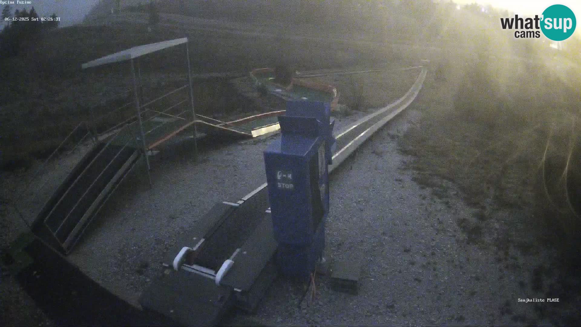 Webcam en vivo Pista de trineo Fužine – Croacia